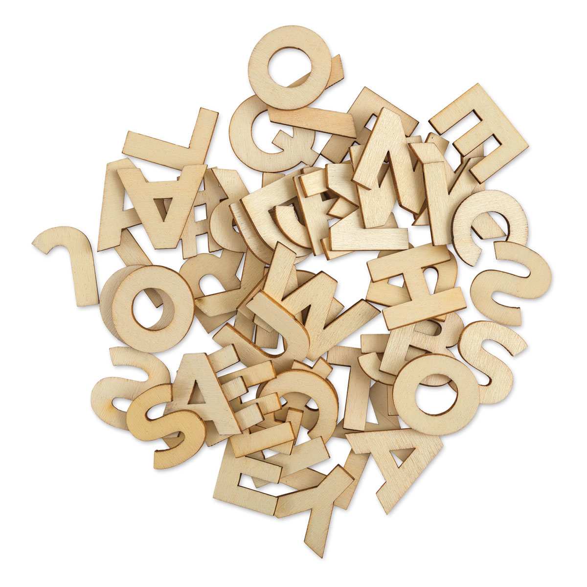 Wood Letters - Block Letters, 1-1/4"
