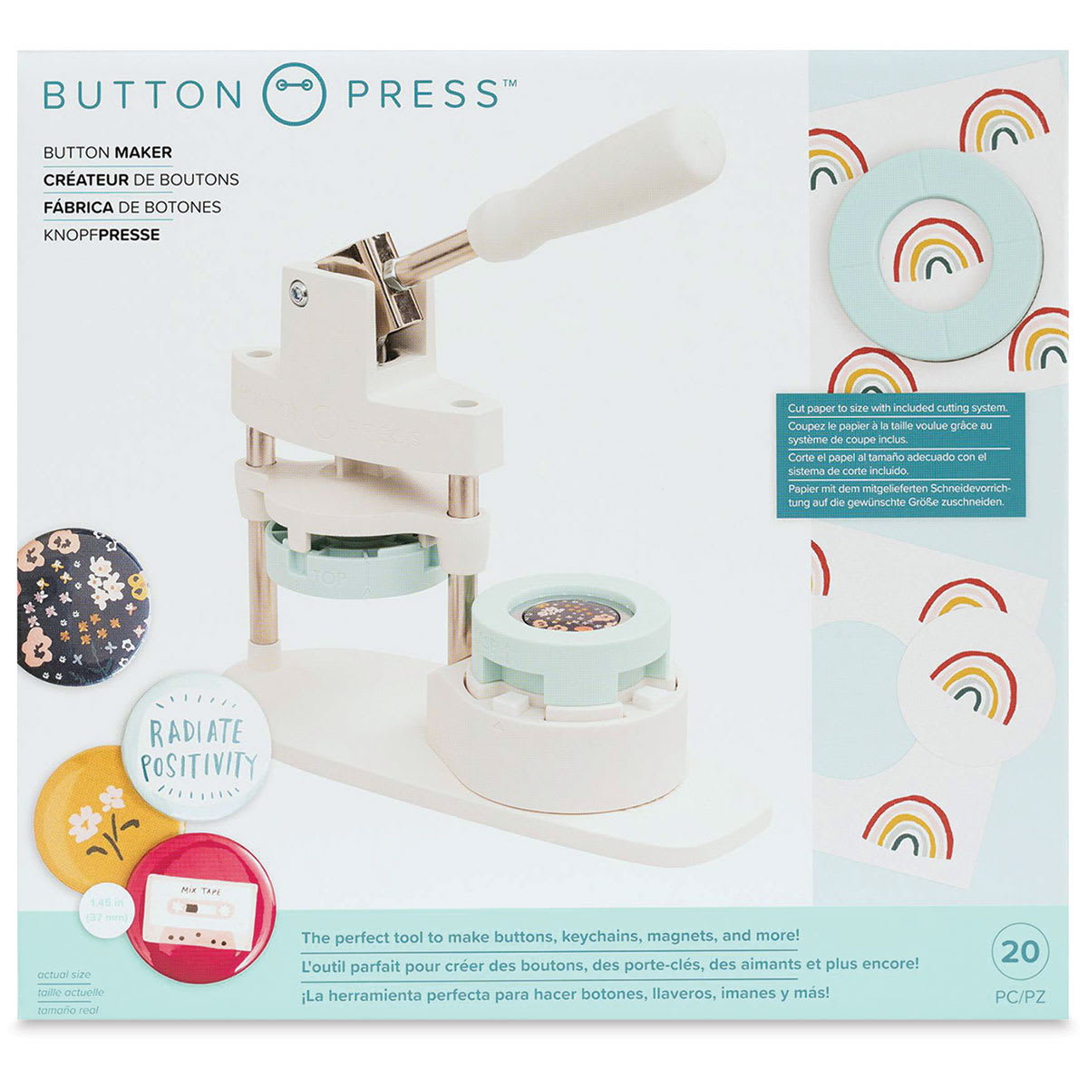 We R Memory Keepers Button Press Kit - front of packaging