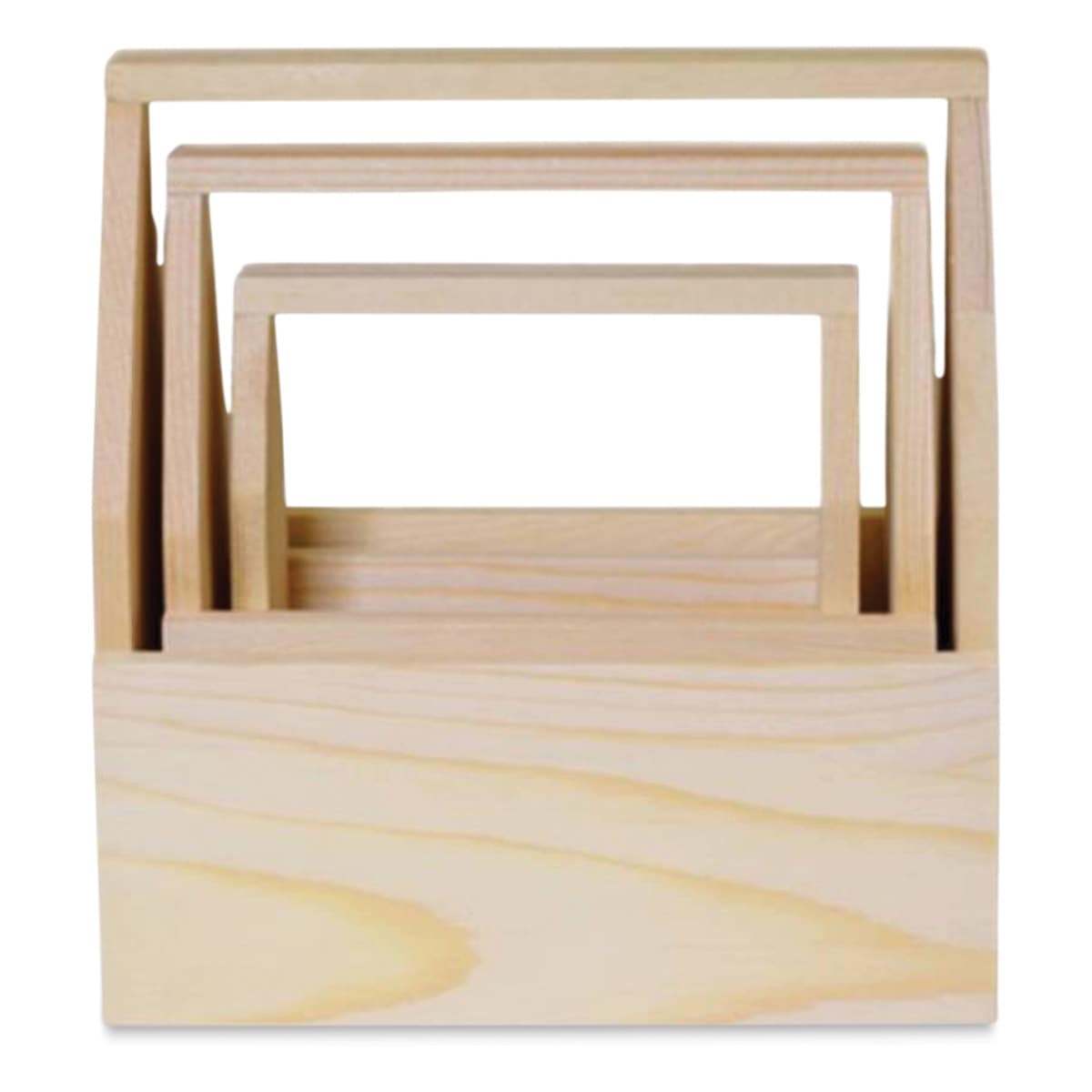 Craft Medley Unfinished Wood Nesting Toolboxes - Set of 3 (Nesting)