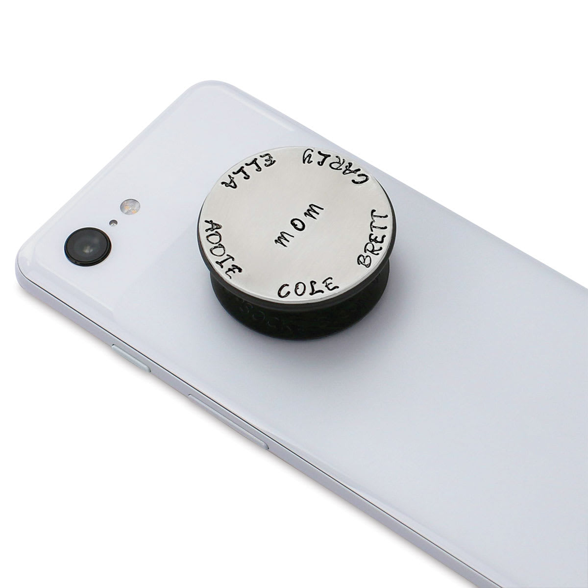 ImpressArt Stamp It Yourself Personal Accessory Kit - Phone Grip Embellishment, stamped circle blank