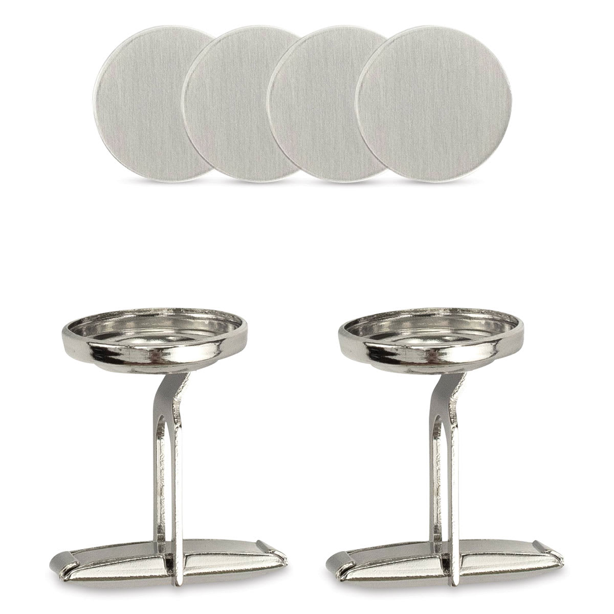 ImpressArt Stamp It Yourself Personal Accessory Kit - Cuff Links, contents laid out