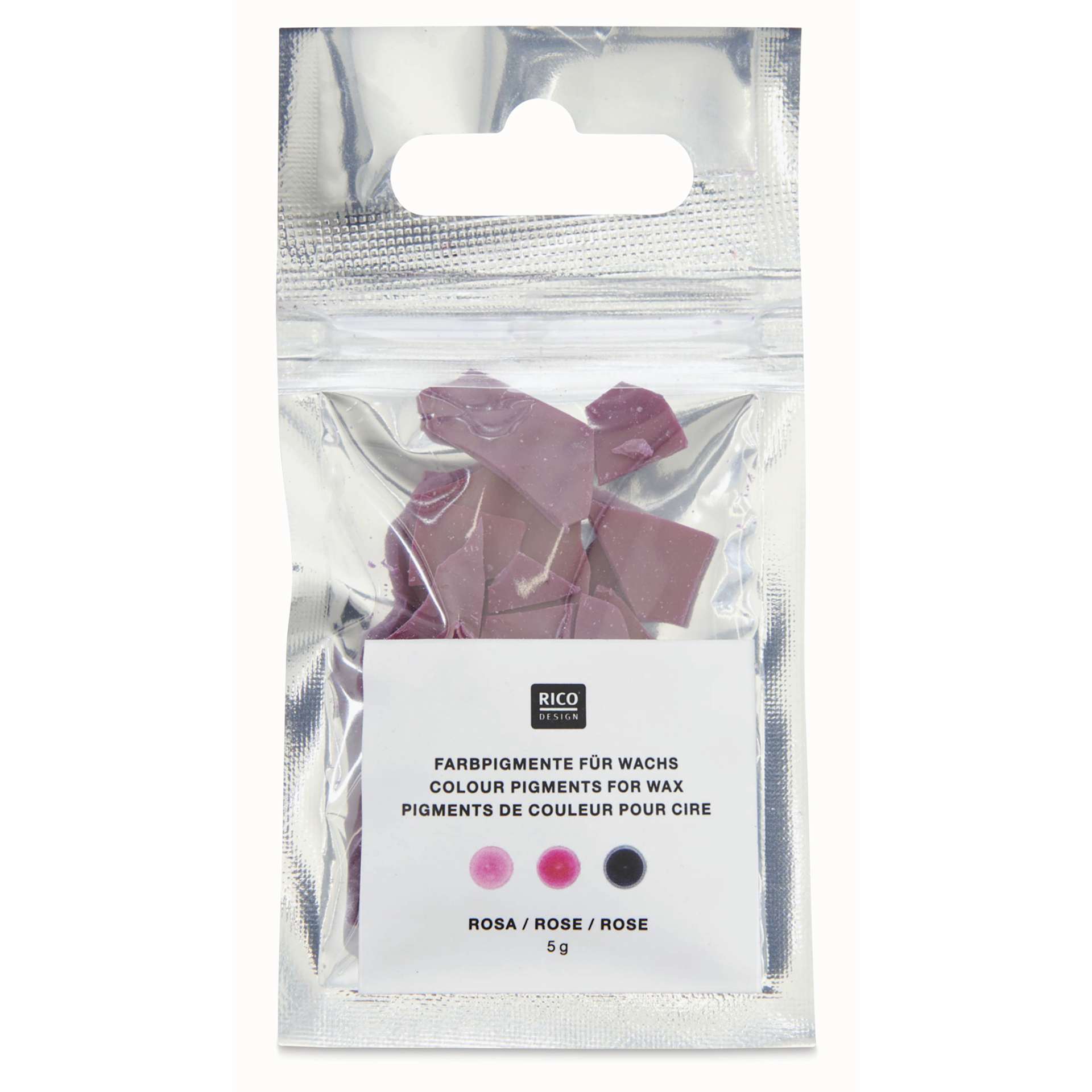Rico Design Candle Wax Color Pigment - Rose - front of packaging