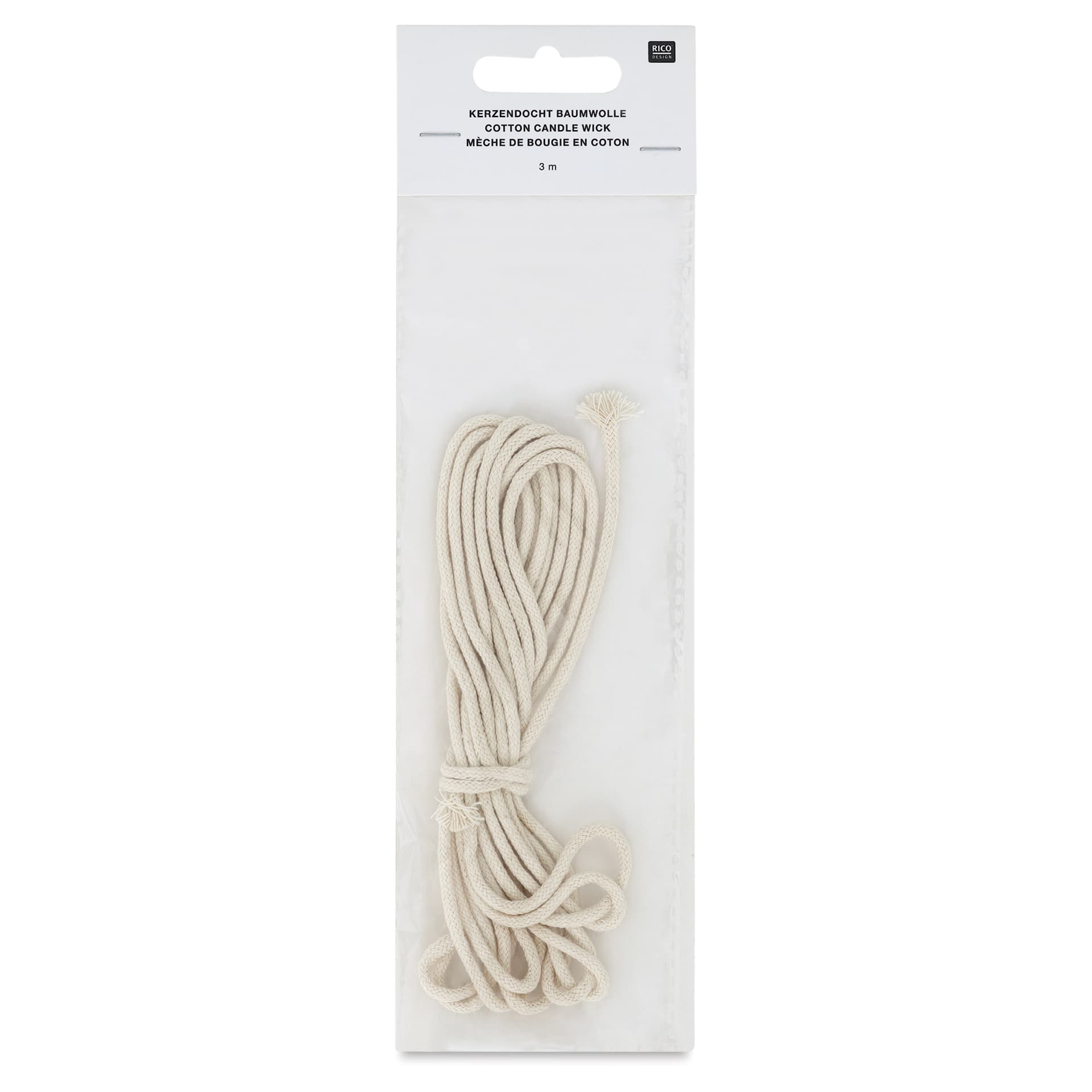 Rico Design Cotton Candle Wick - 3 m - front of packaging