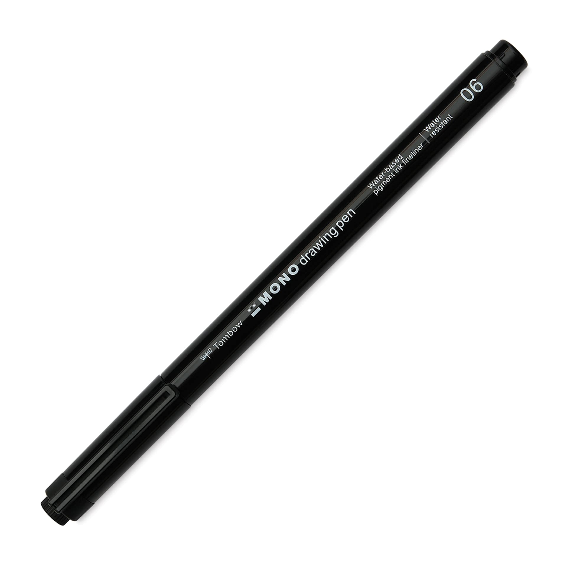 Tombow Mono Drawing Pen - Black, 06, cap on