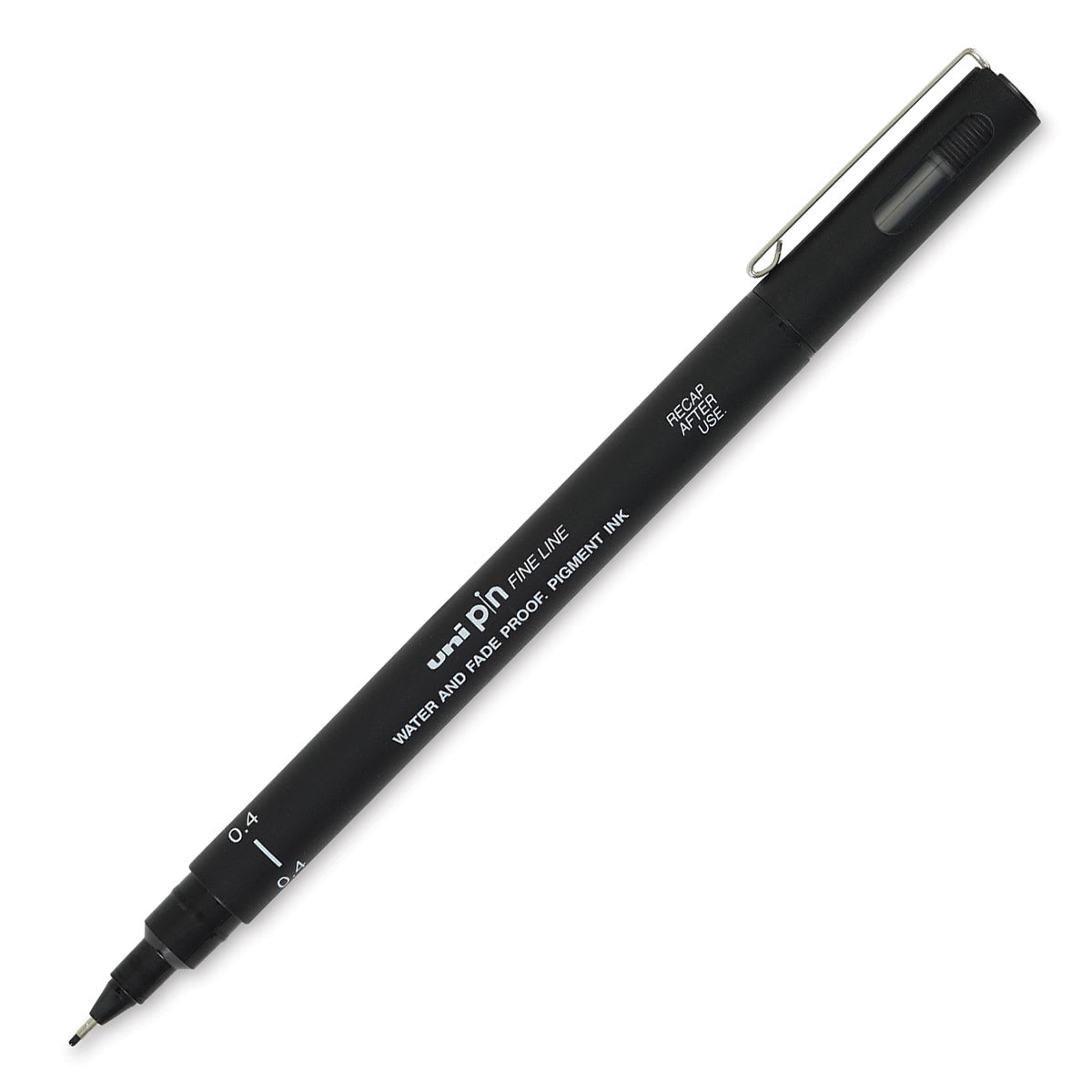 Uni Pin Fine Liner Pen - 0.4 mm, Black