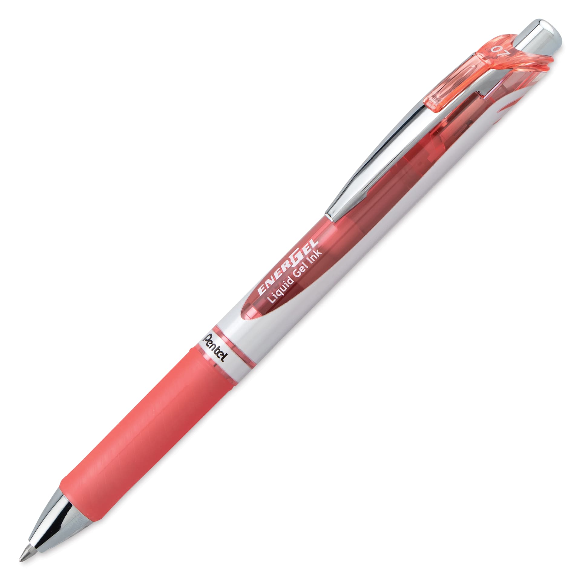Pentel EnerGel RTX Gel Pen - Coral Pink, 0.7 mm