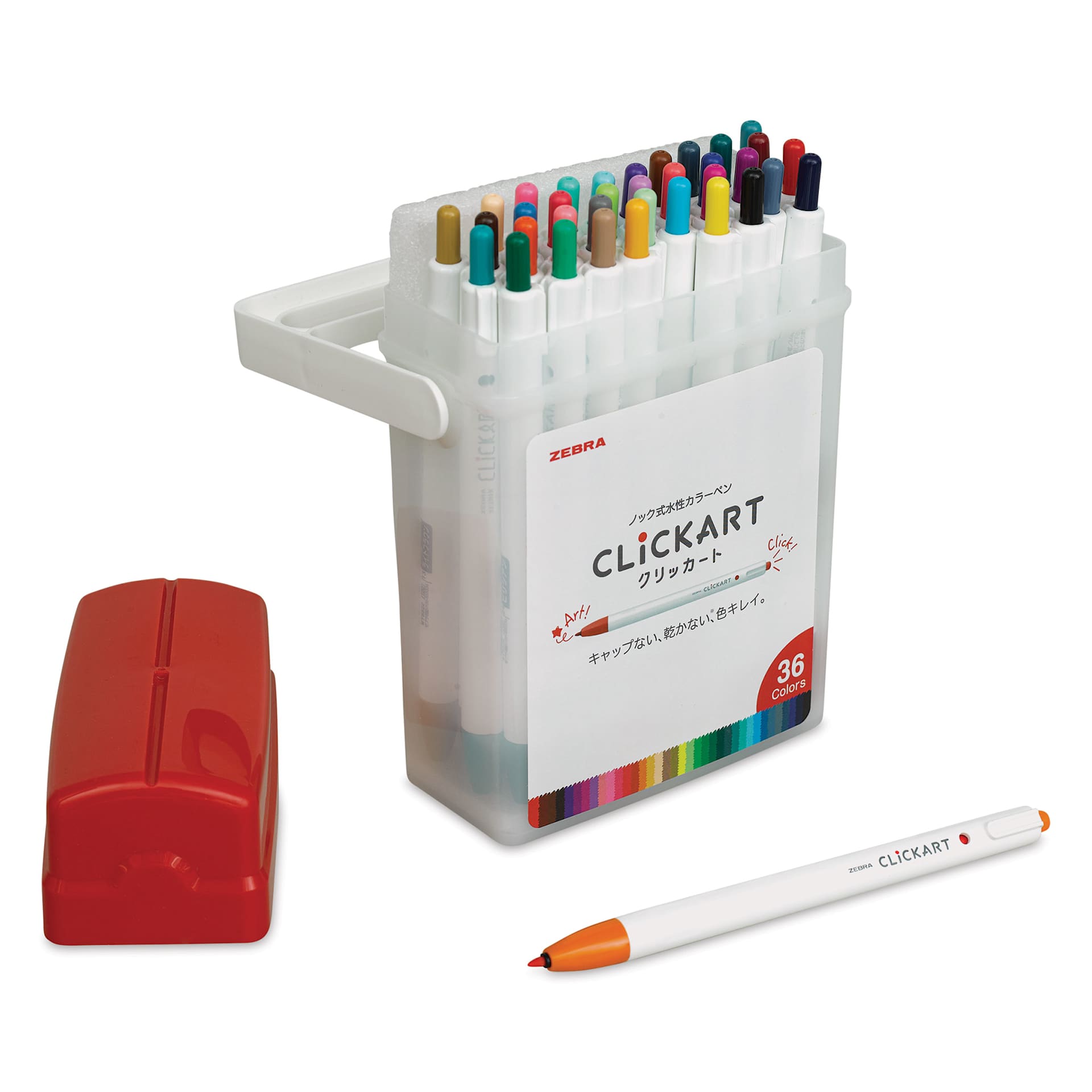 Zebra ClickArt Retractable Markers - Set of 36