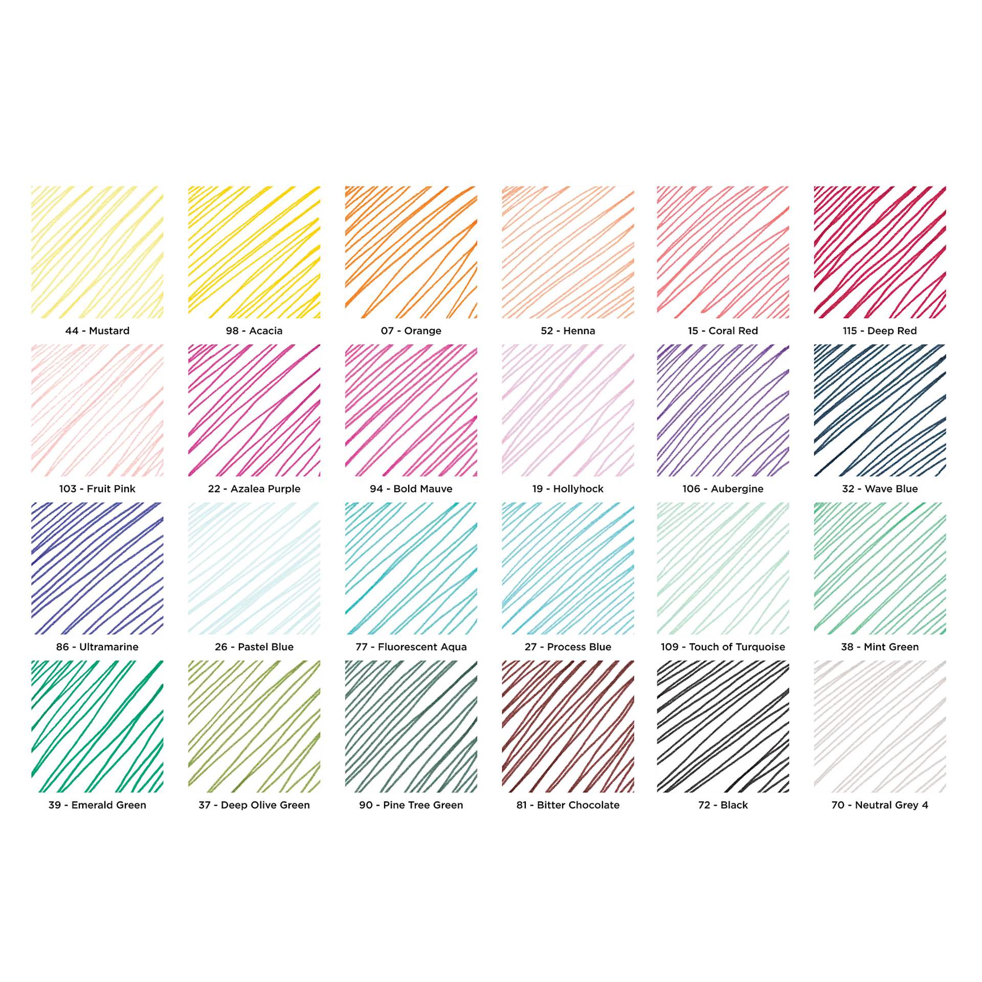 artPOP! Fine Tip Pens - Set of 24, swatches of colors in set
