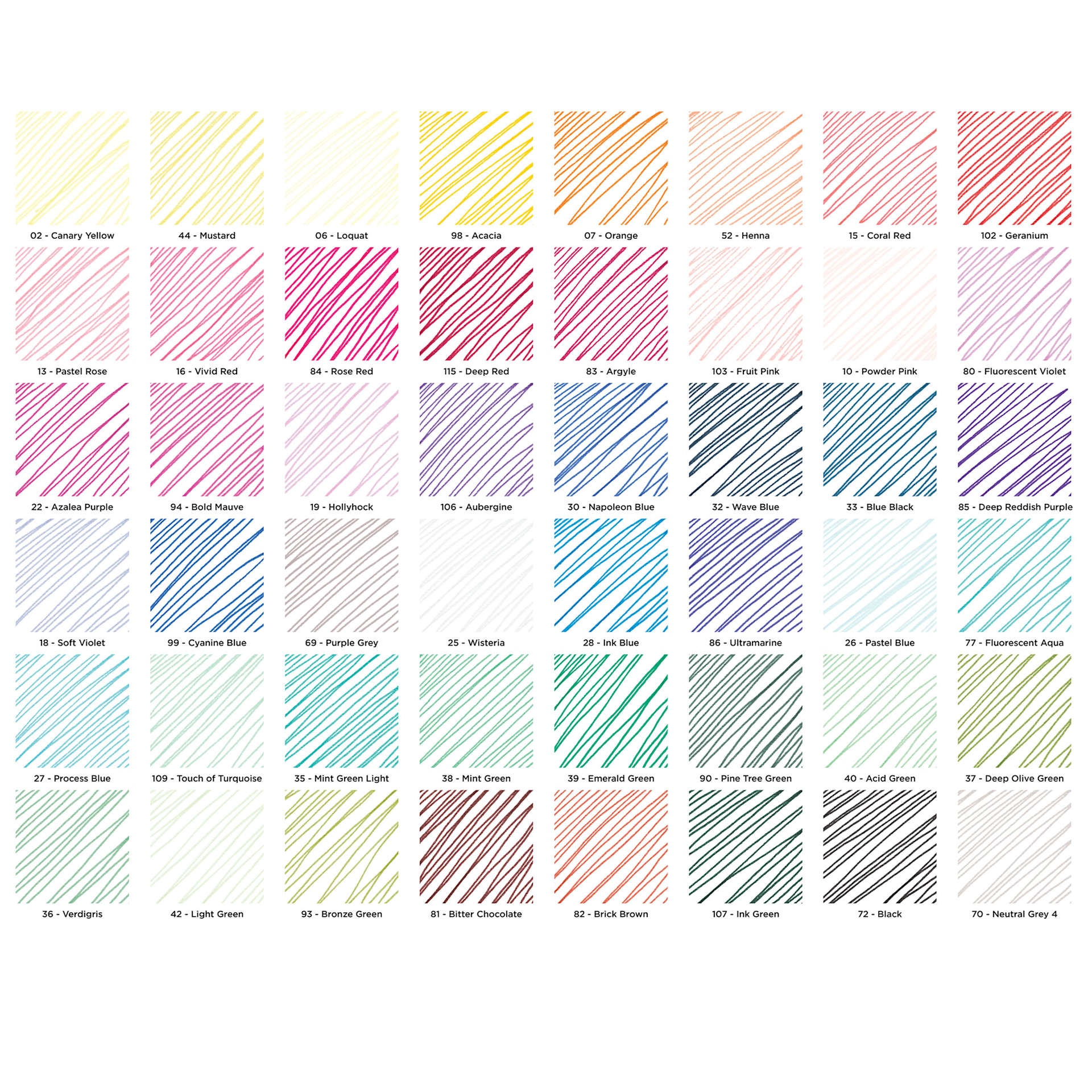artPOP! Fine Tip Pens - Set of 48, swatches of colors in set