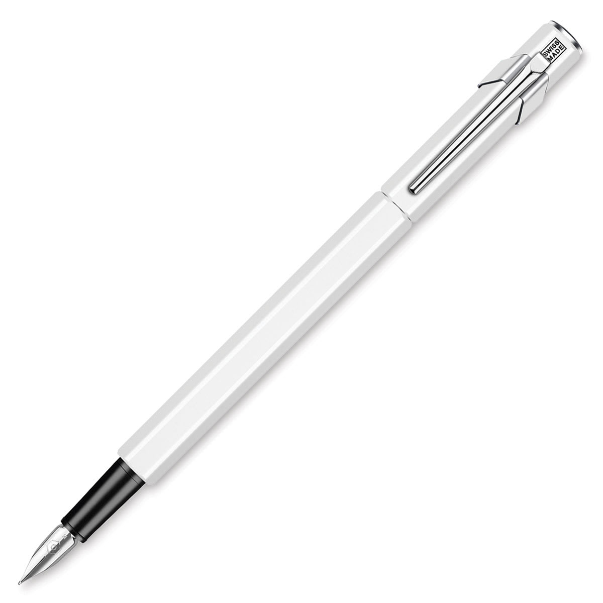 Caran d’Ache 849 Fountain Pen, White, Fine Nib