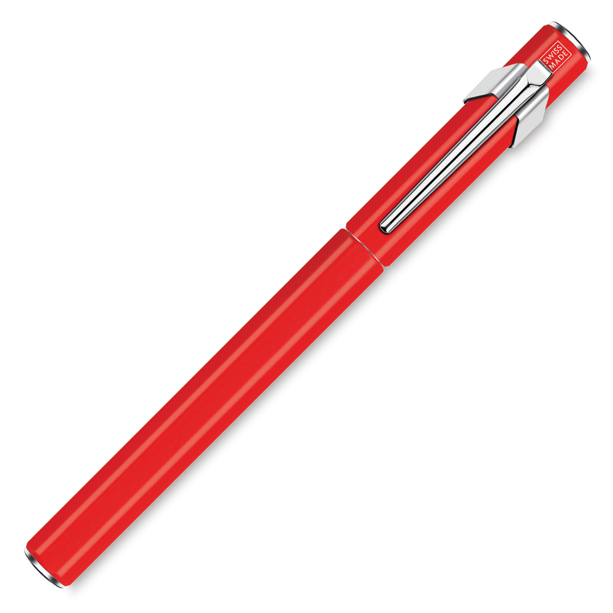 Caran d’Ache 849 Fountain Pen, Red, Medium Nib, Cap On