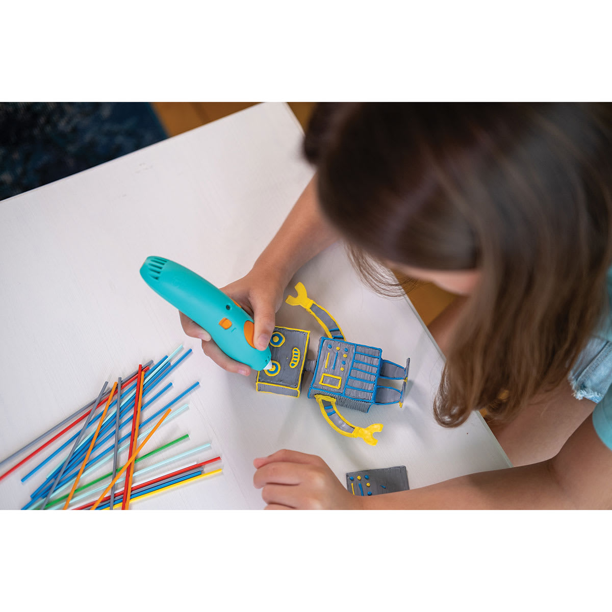 3Doodler Start+ Essential Pen Set in progress creation of robot project