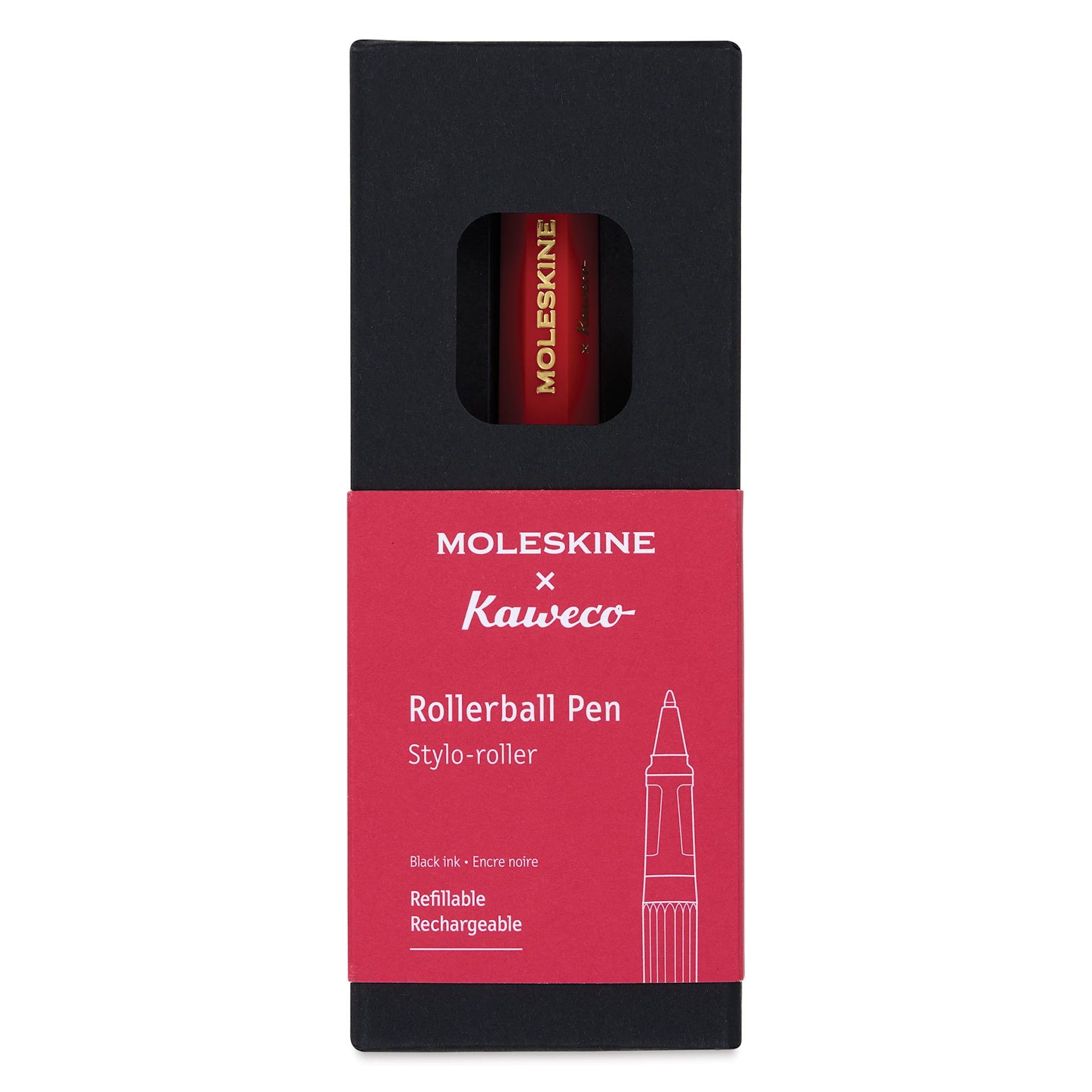 Moleskine Kaweco Rollerball Pen - Red front of packaging