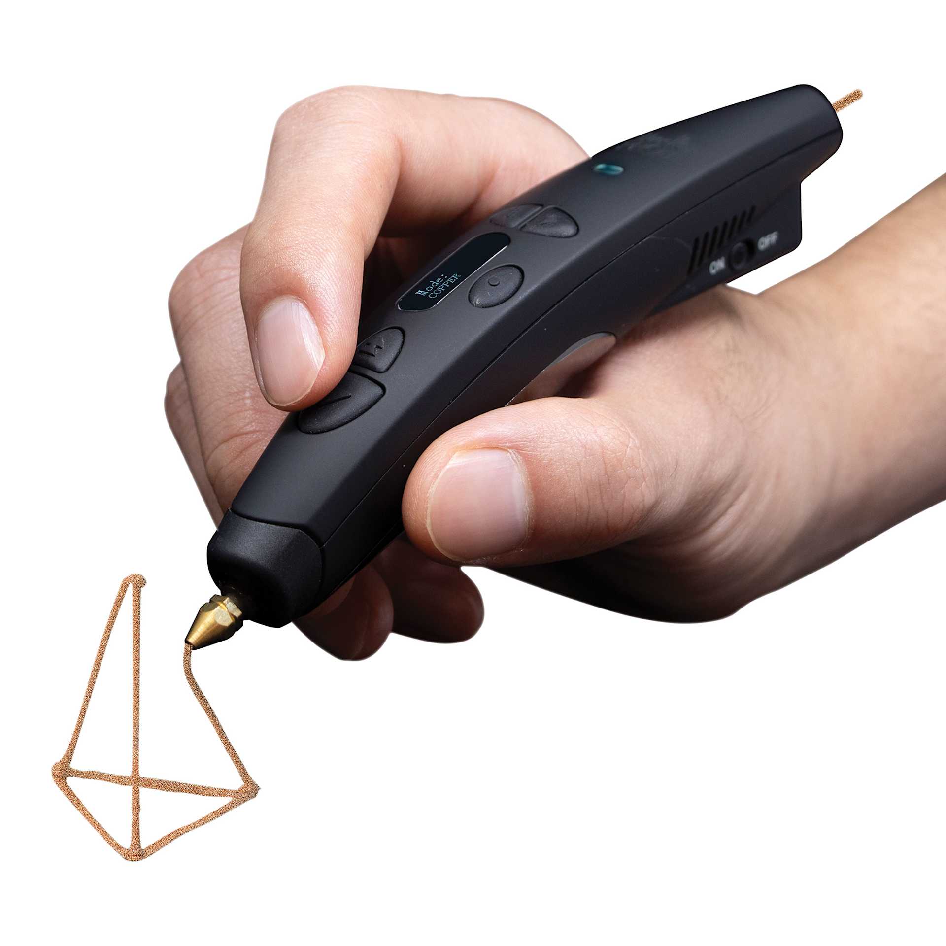 3Doodler Pro+ Pen Set, pen extruding material