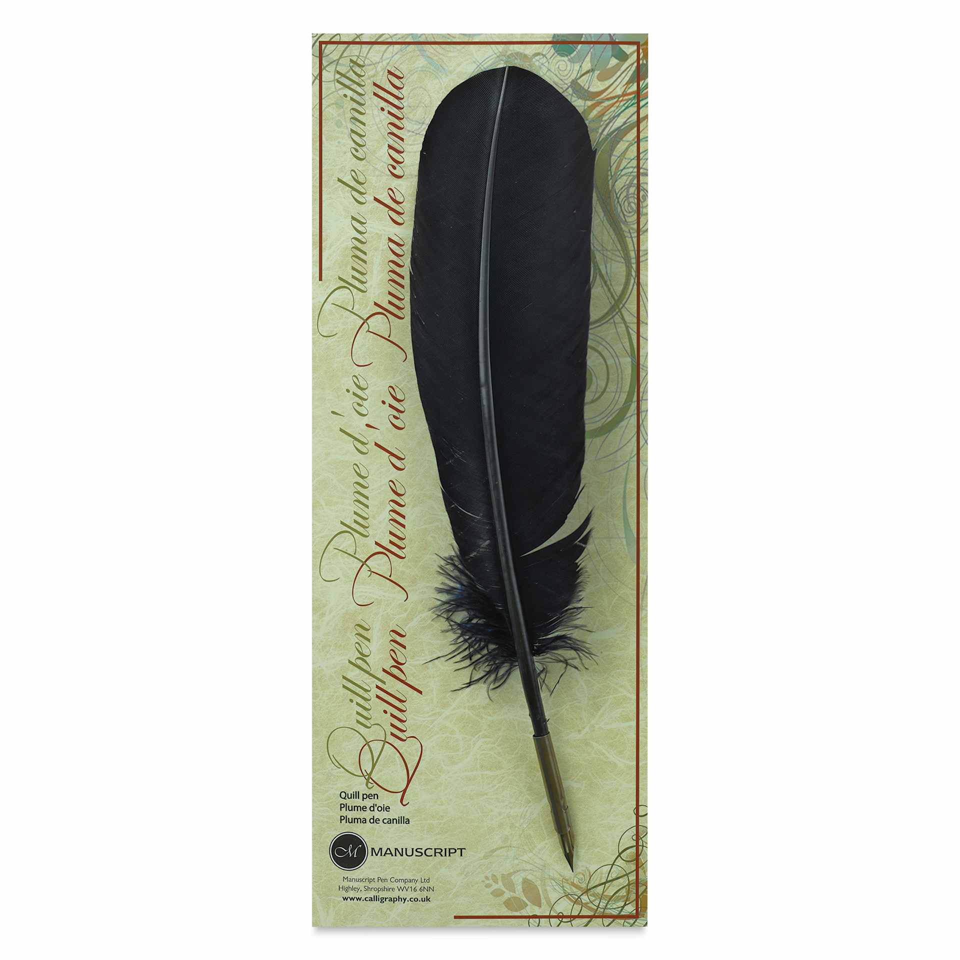 Manuscript Quill Dip Pen - Navy, front of the packaging