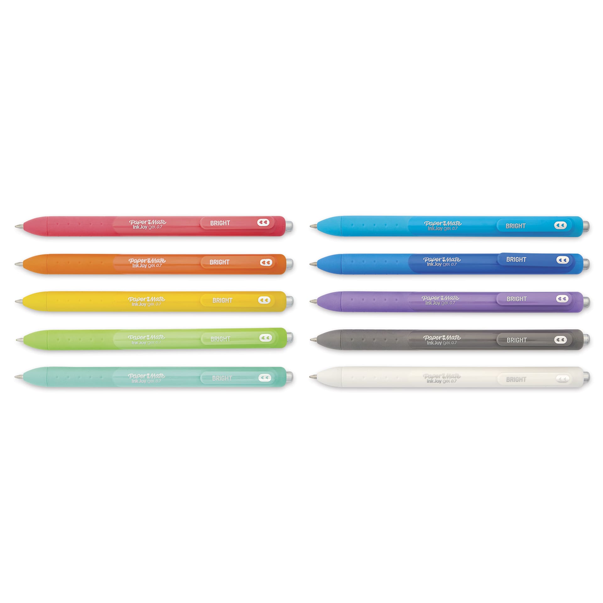 Paper Mate Inkjoy Gel Bright Pens - Bright Colors, Set of 10, out of packaging