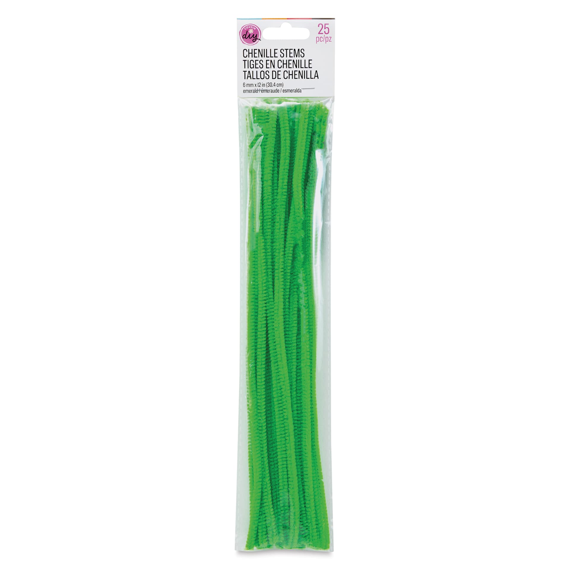 Cousin DIY Chenille Stems - Emerald Green front of packaging