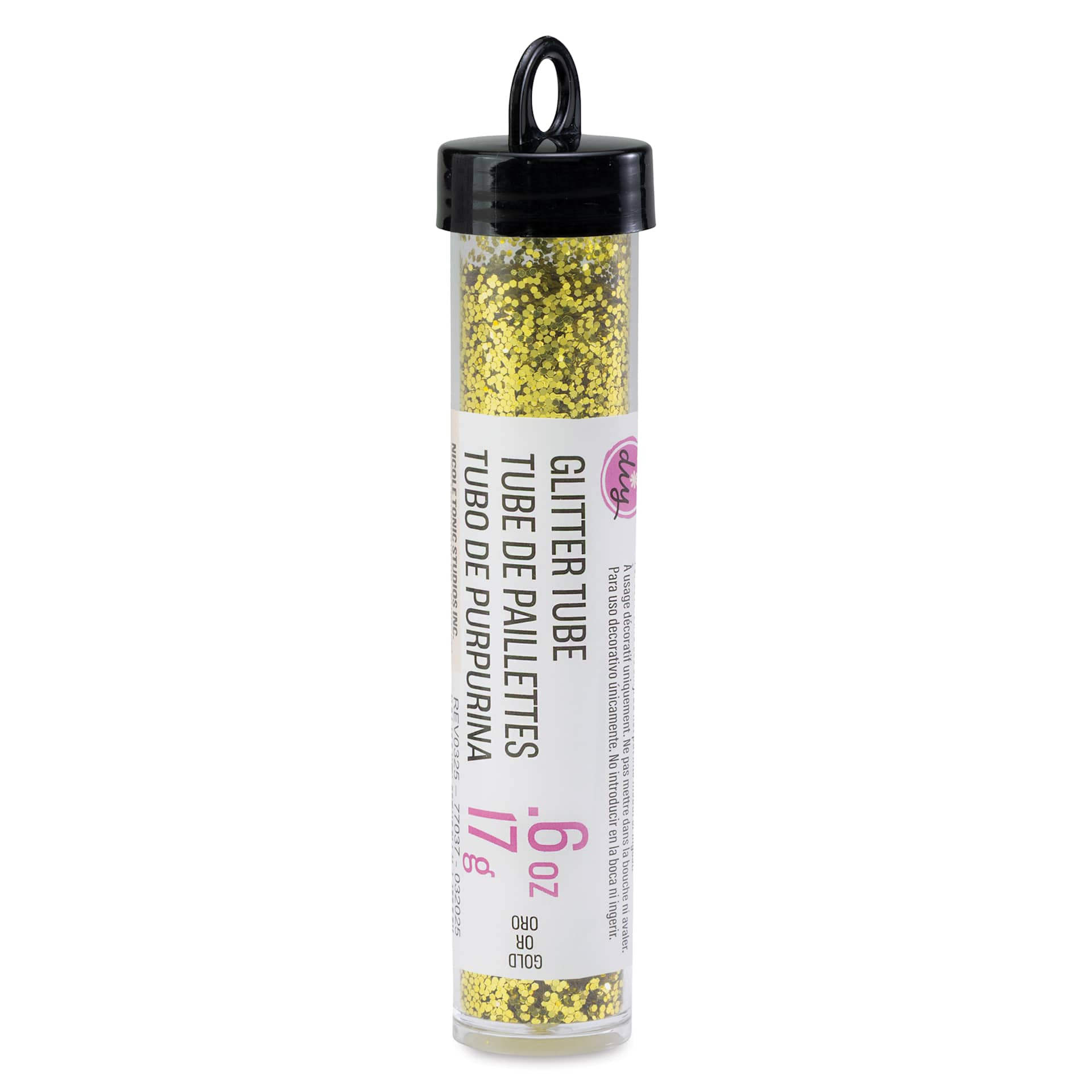 Cousin DIY Glitter - Gold, .6 oz Tube