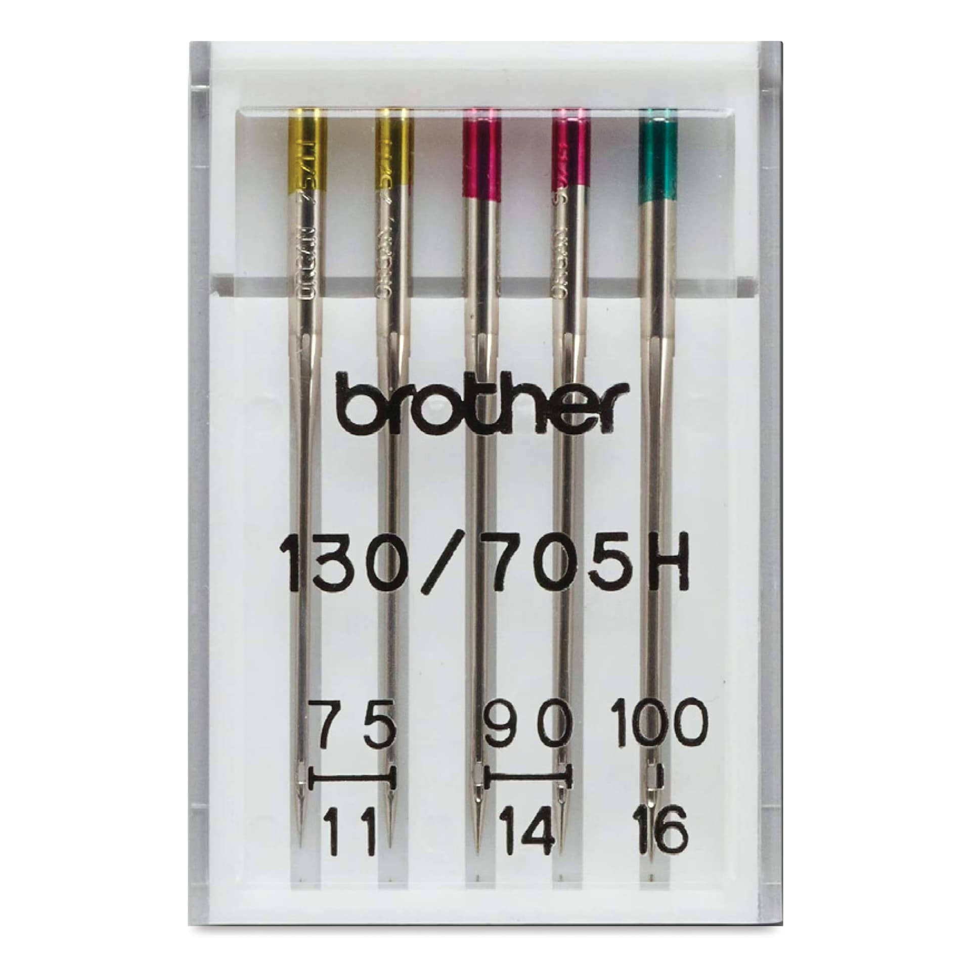 Brother Universal Sewing Machine Needles - Set of 5, Assorted Sizes