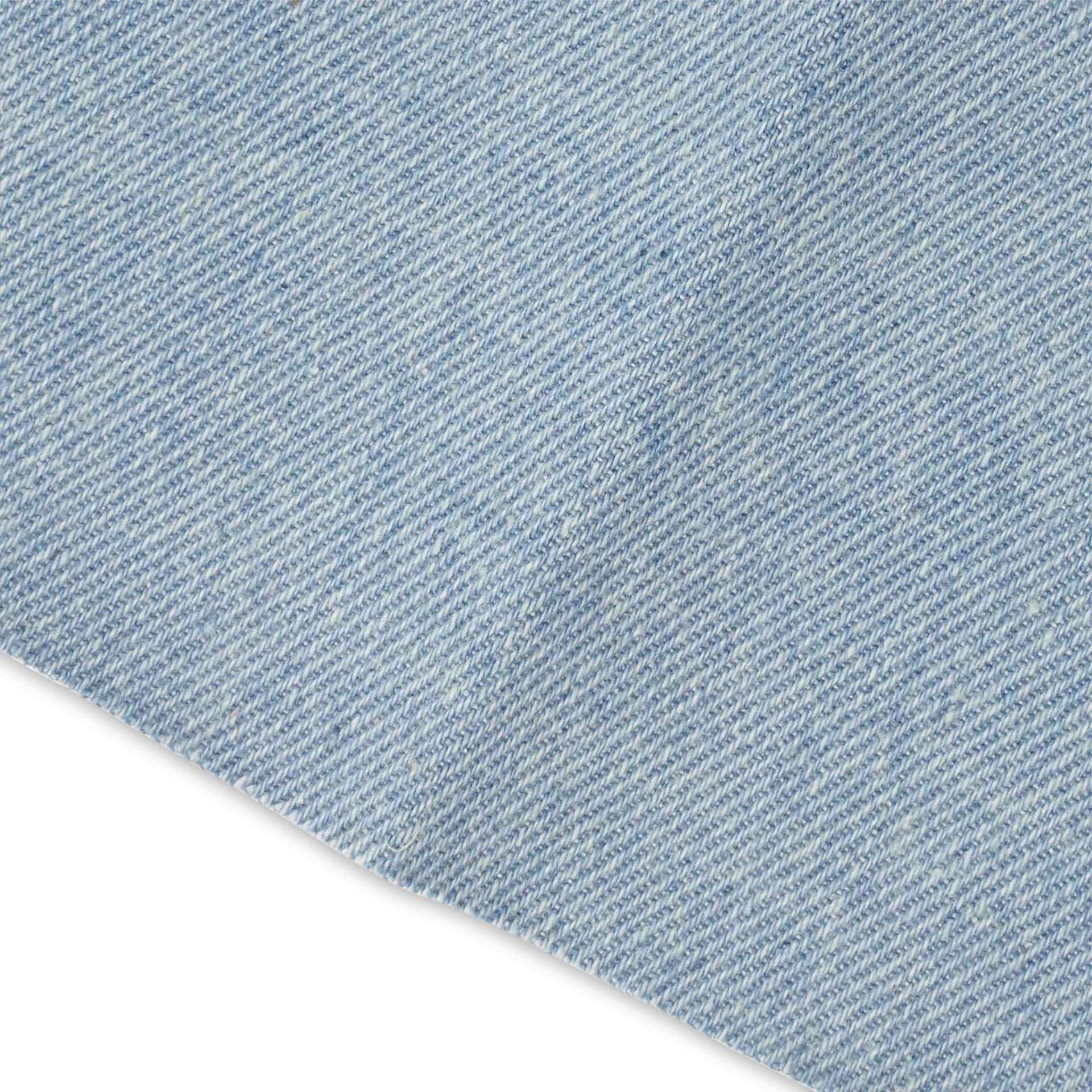 Dritz Denim Iron-on Patches - Pkg of 2, 5" x 5" close up to show texture