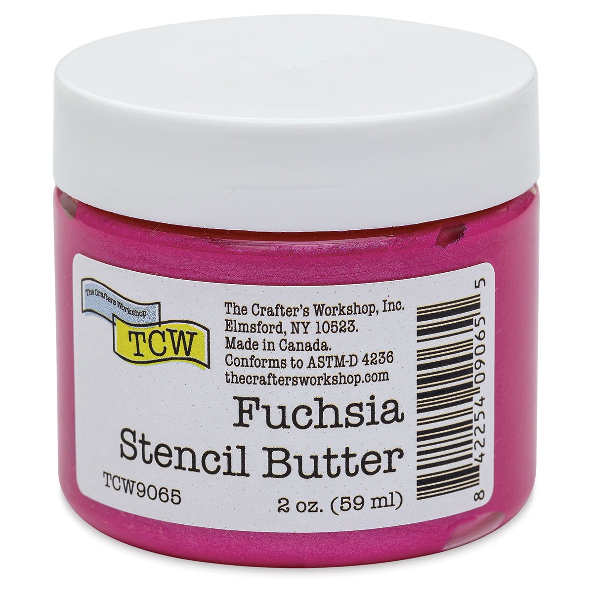 Stencil Butter Acrylic Paint - Fuchsia, 2 oz, Jar