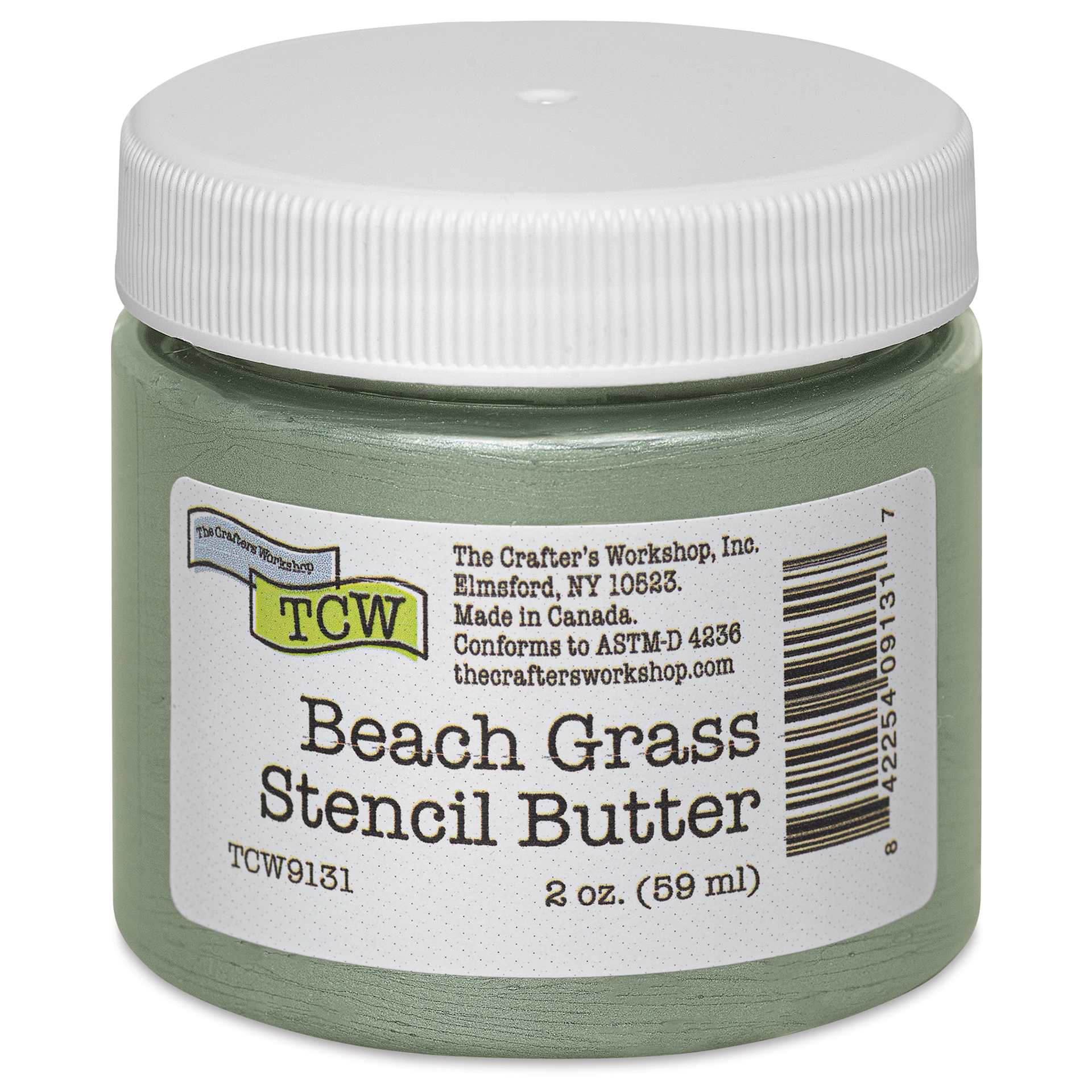 Stencil Butter Acrylic Paint - Beach Grass, 2 oz, Jar