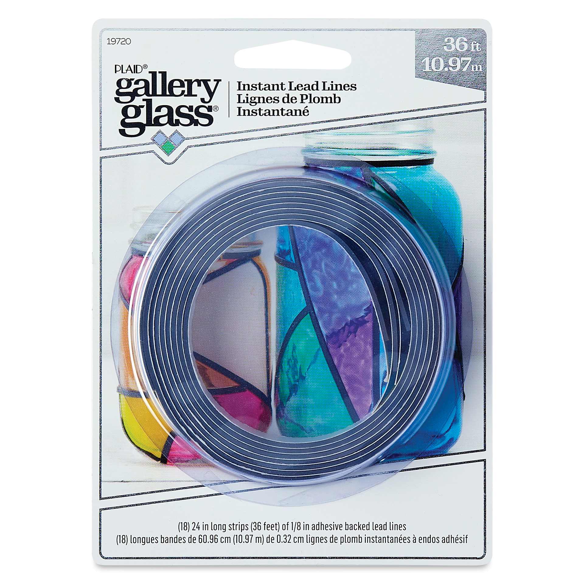 Gallery Glass Instant Lead Lines - 36 ft, Roll (Front of packaging)