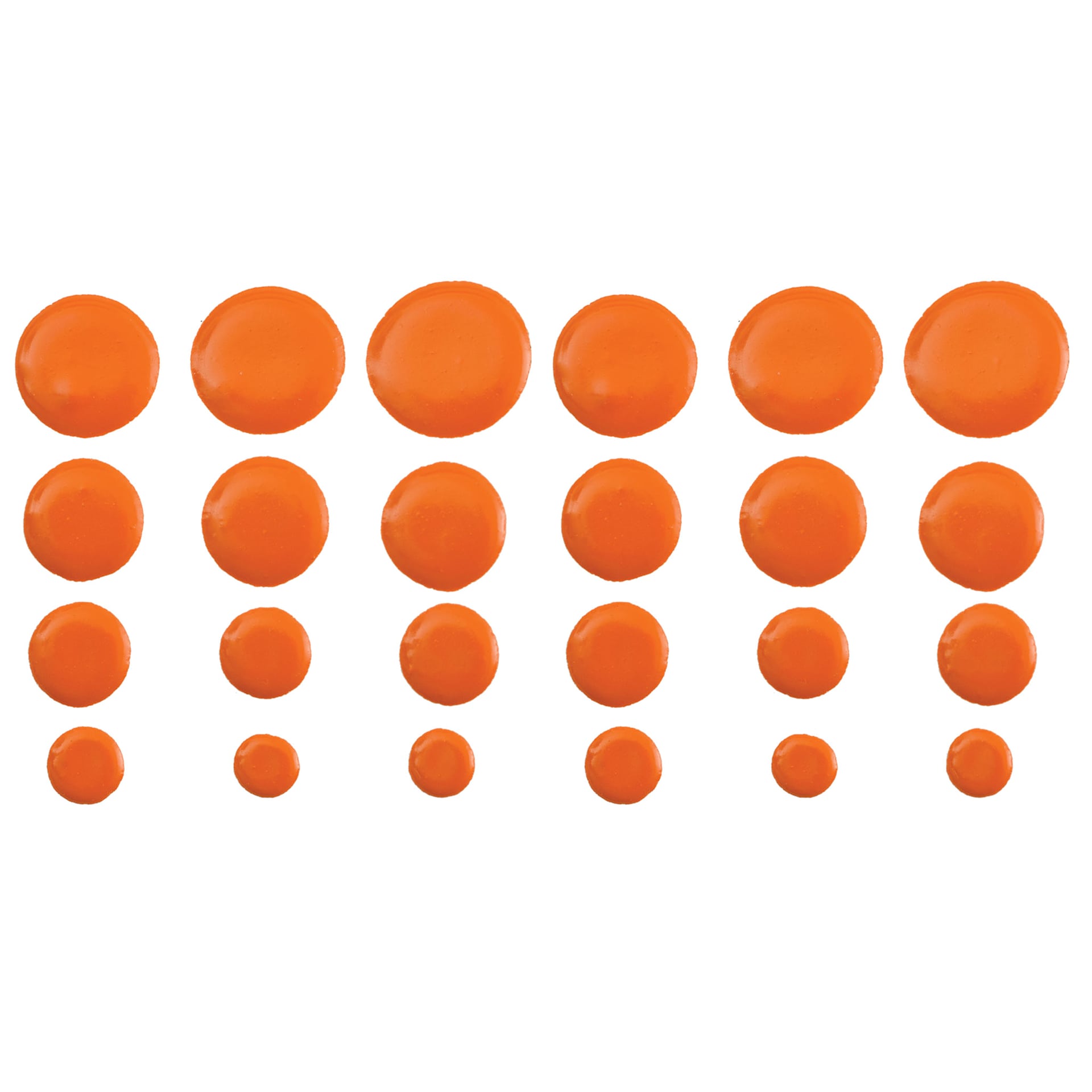 FolkArt Dots Acrylic Paint - Orange Flame swatch
