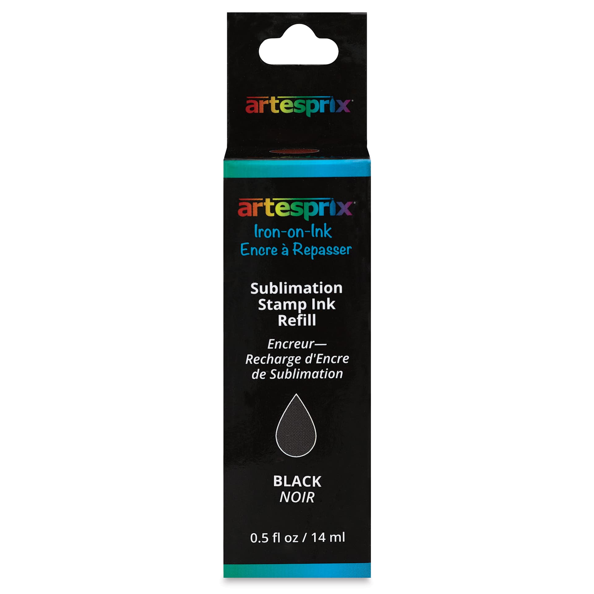 Artesprix Sublimation Stamp Ink Refill - Black, 0.5 oz - front of packaging