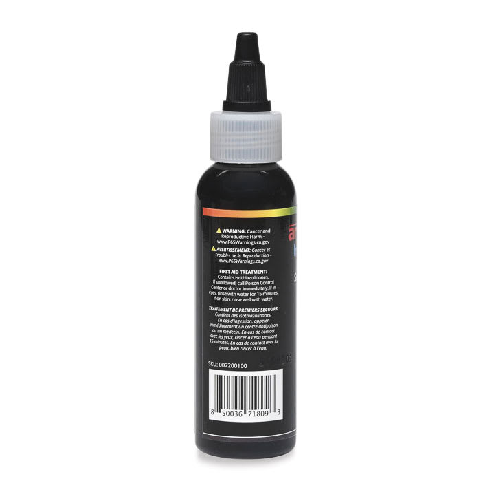 Artesprix Sublimation Ink - Black, 2 oz, back of bottle