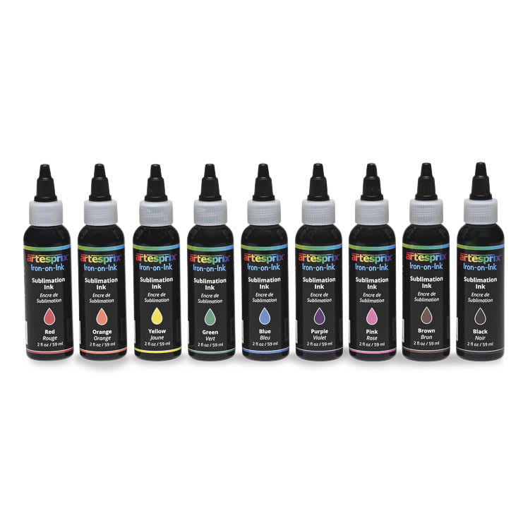 Artesprix Sublimation Inks - 2 oz bottles, assorted colors