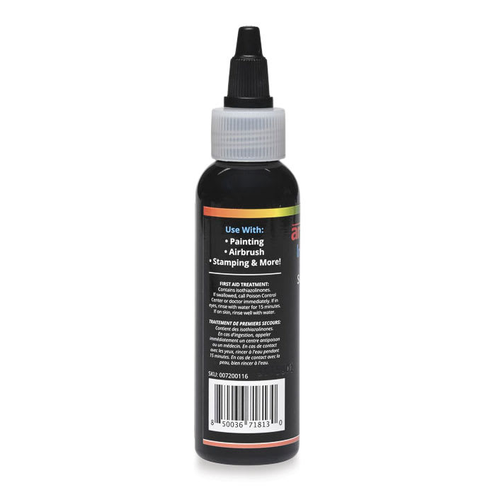 Artesprix Sublimation Ink - Orange, 2 oz, back of bottle