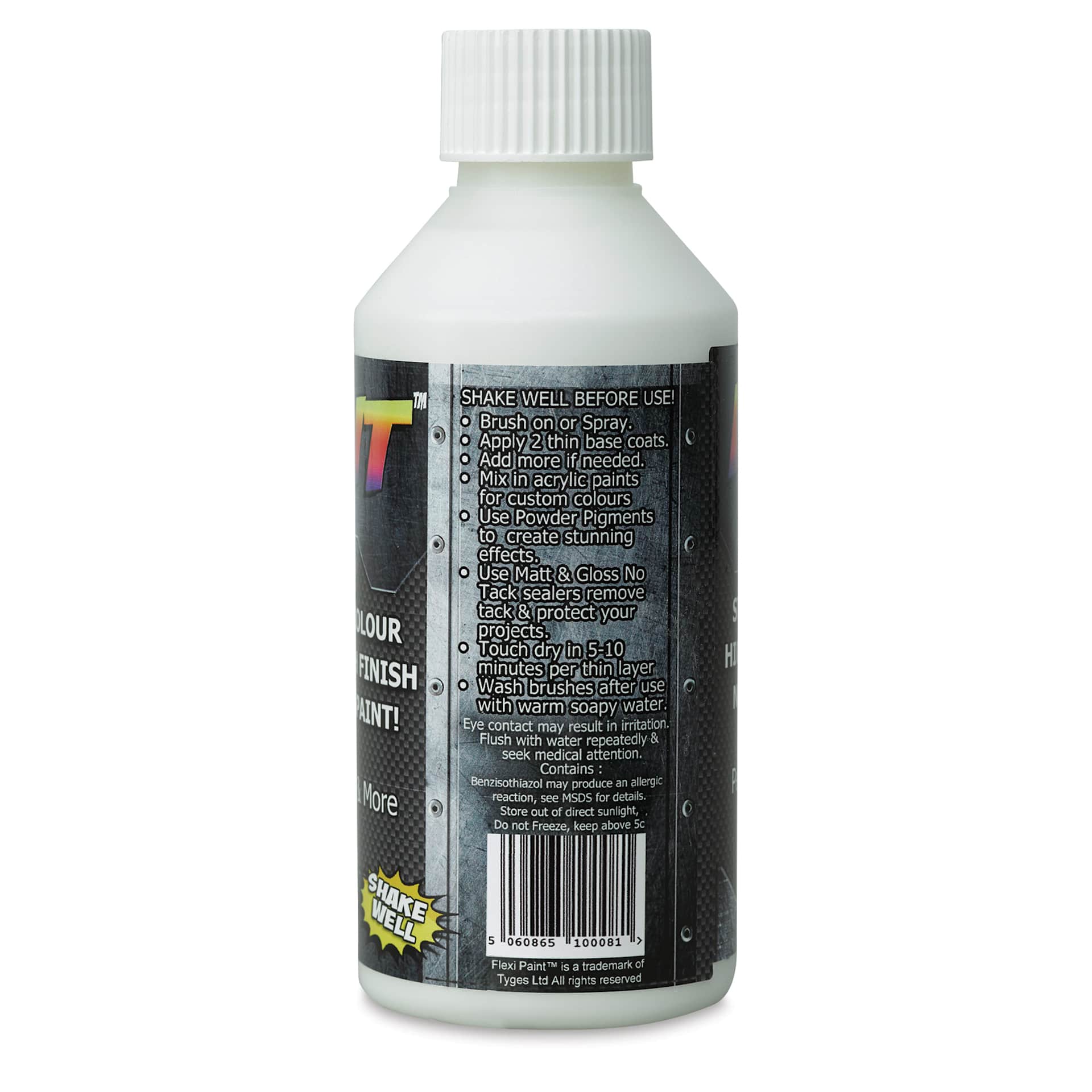 Flexi Paint Waterbased Flexible Cosplay Paint - Clear, 250 g (0.55 lb) back