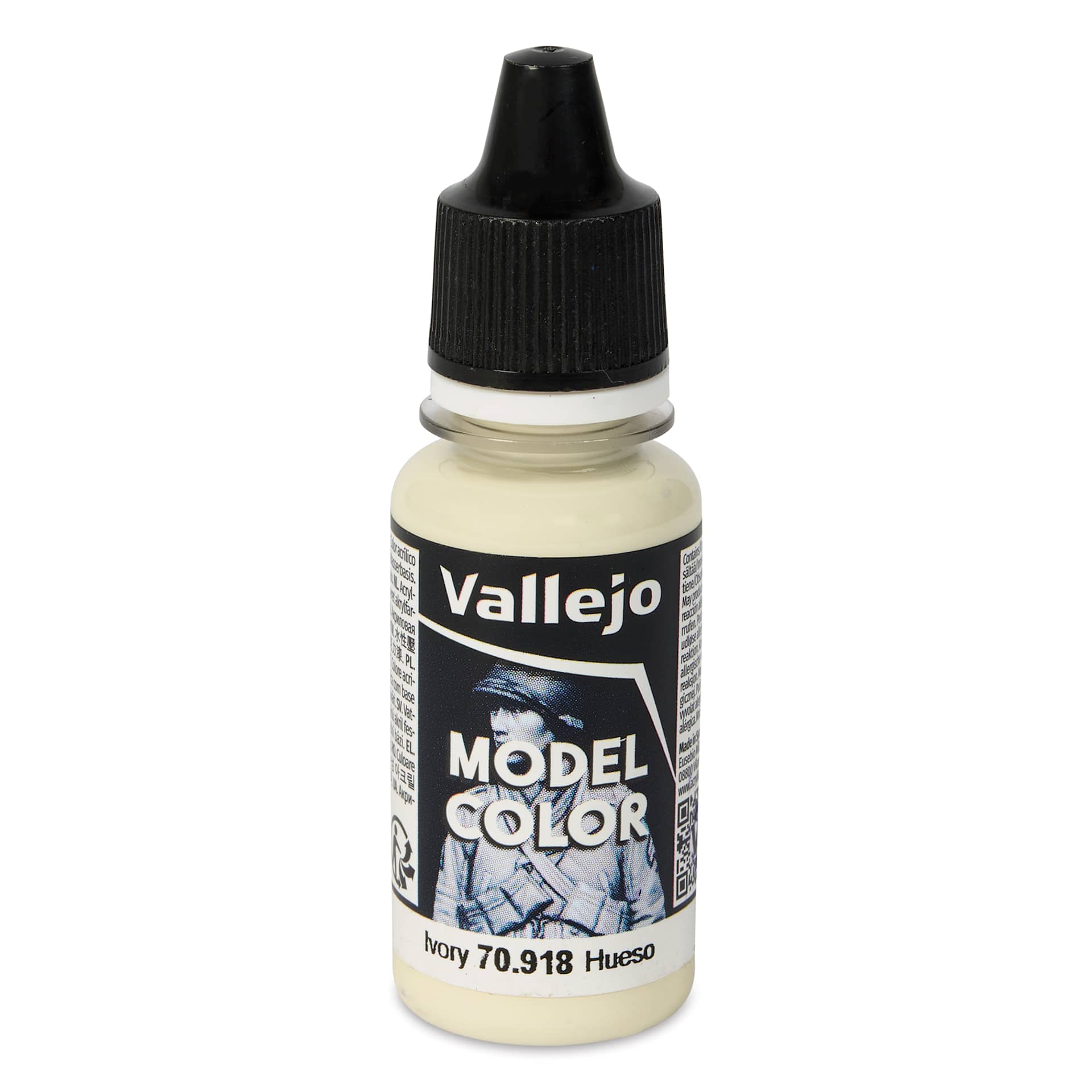 Vallejo Acrylic Model Color Paint - Ivory, 18 ml