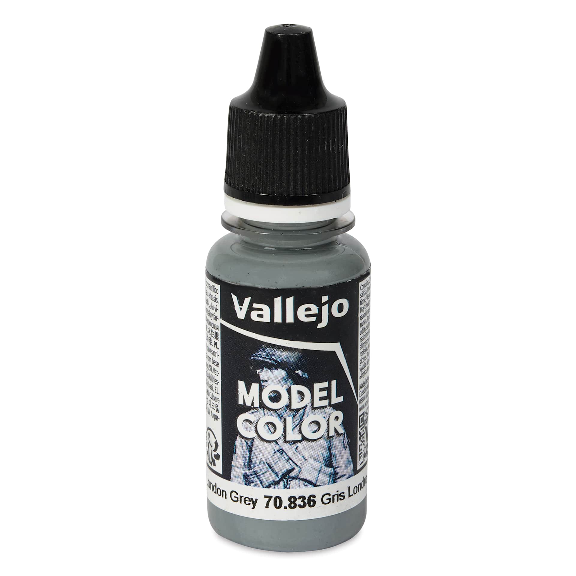 Vallejo Acrylic Model Color Paint - London Grey, 18 ml
