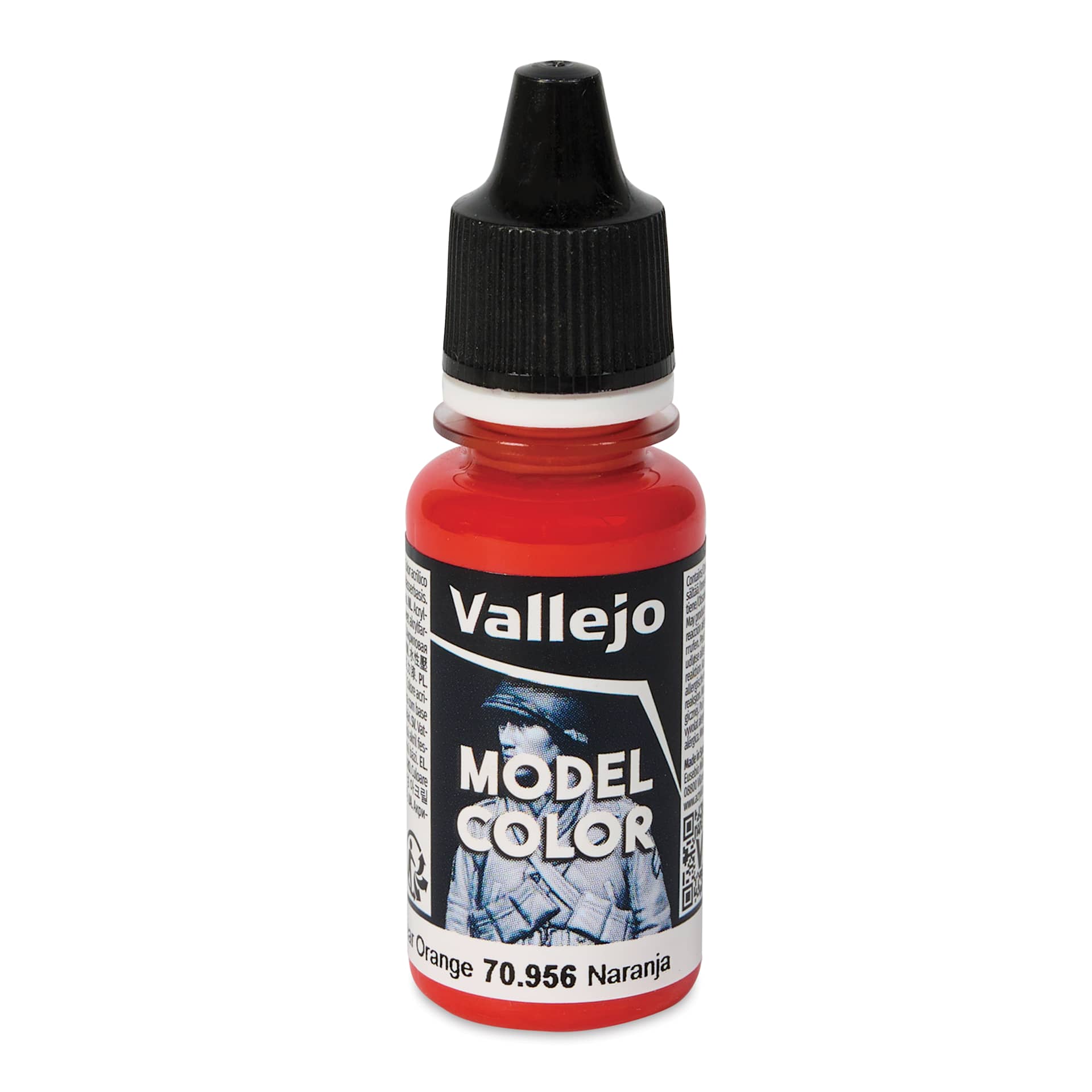 Vallejo Acrylic Model Color Paint - Clear Orange, 18 ml