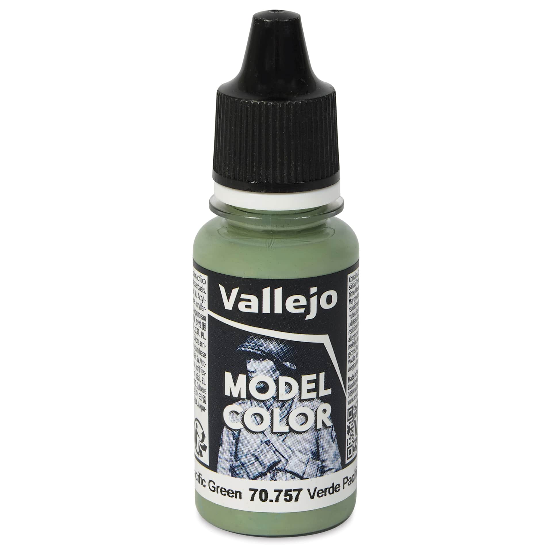 Vallejo Acrylic Model Color Paint - Pacific Green, 18 ml