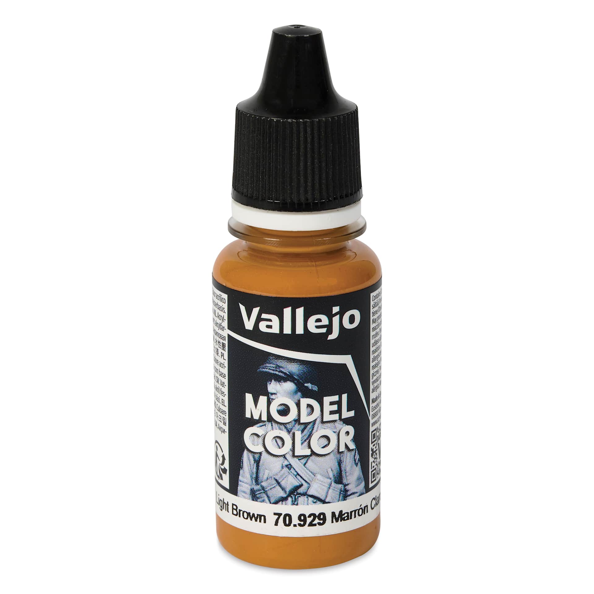 Vallejo Acrylic Model Color Paint - Light Brown, 18 ml