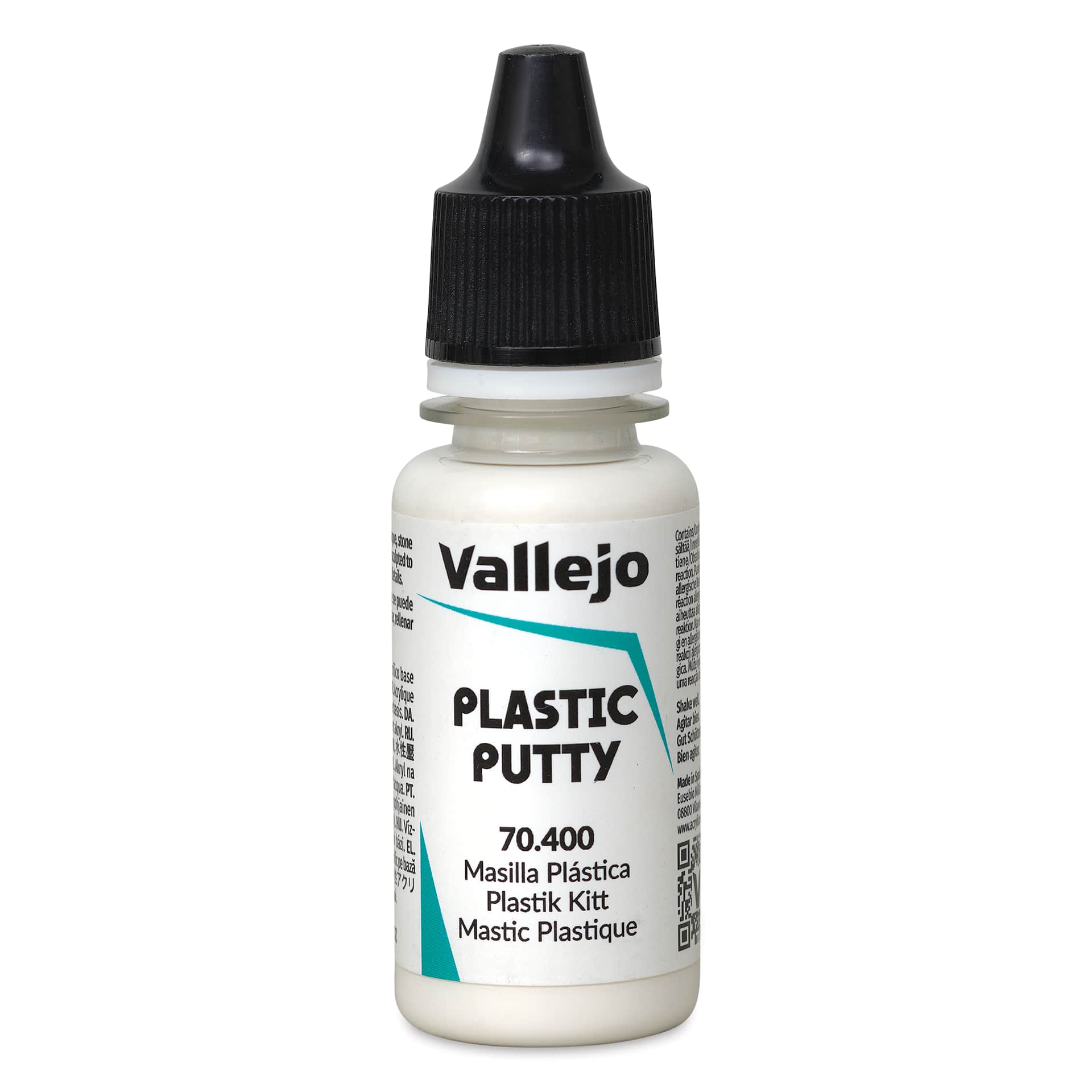 Vallejo Model Color Plastic Putty Medium - 18 ml front of bottle