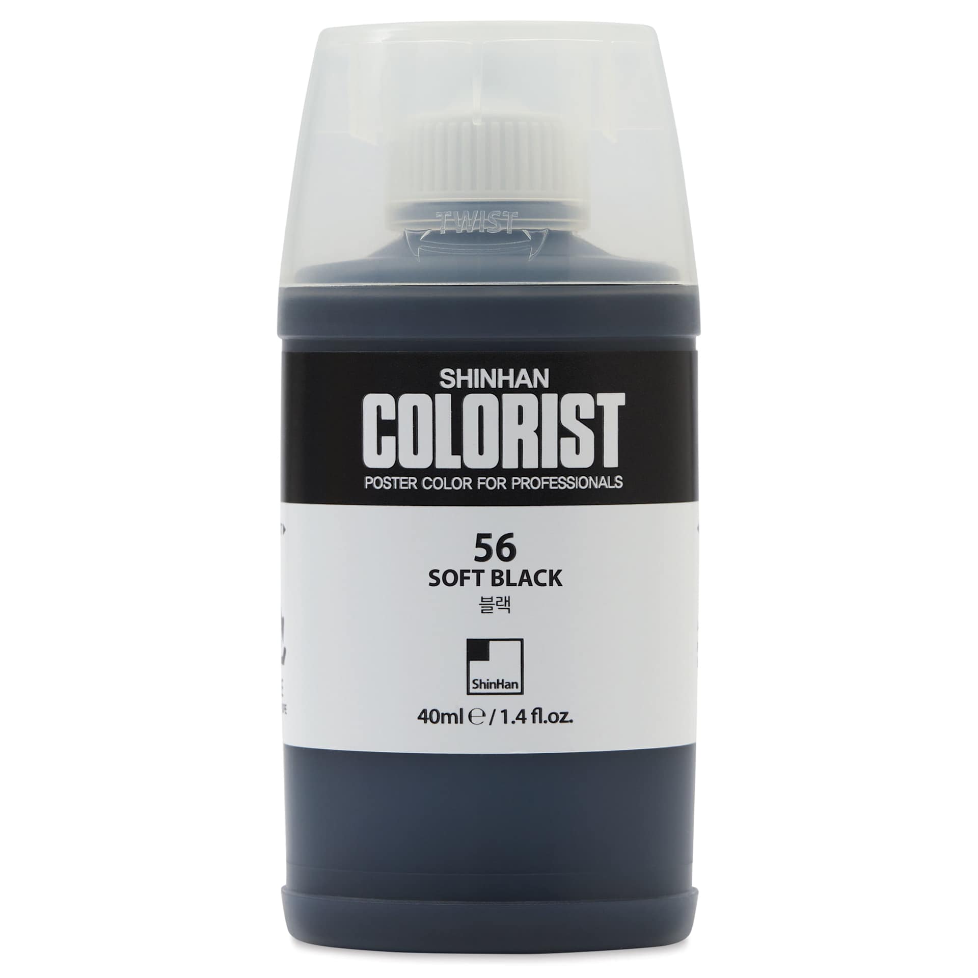 ShinHan Colorist Poster Color Paint - Soft Black, 40 ml