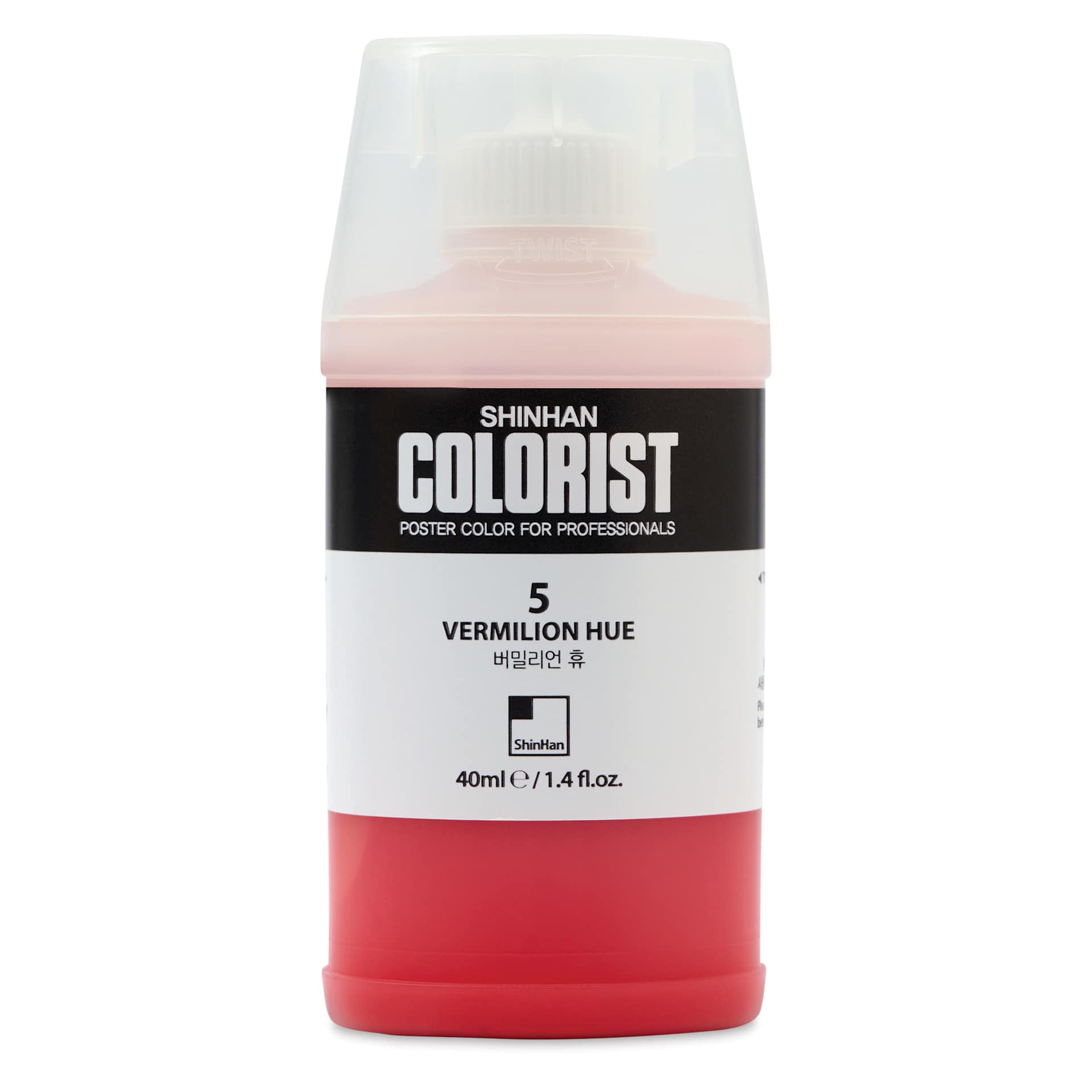 ShinHan Colorist Poster Color Paint - Vermilion Hue, 40 ml
