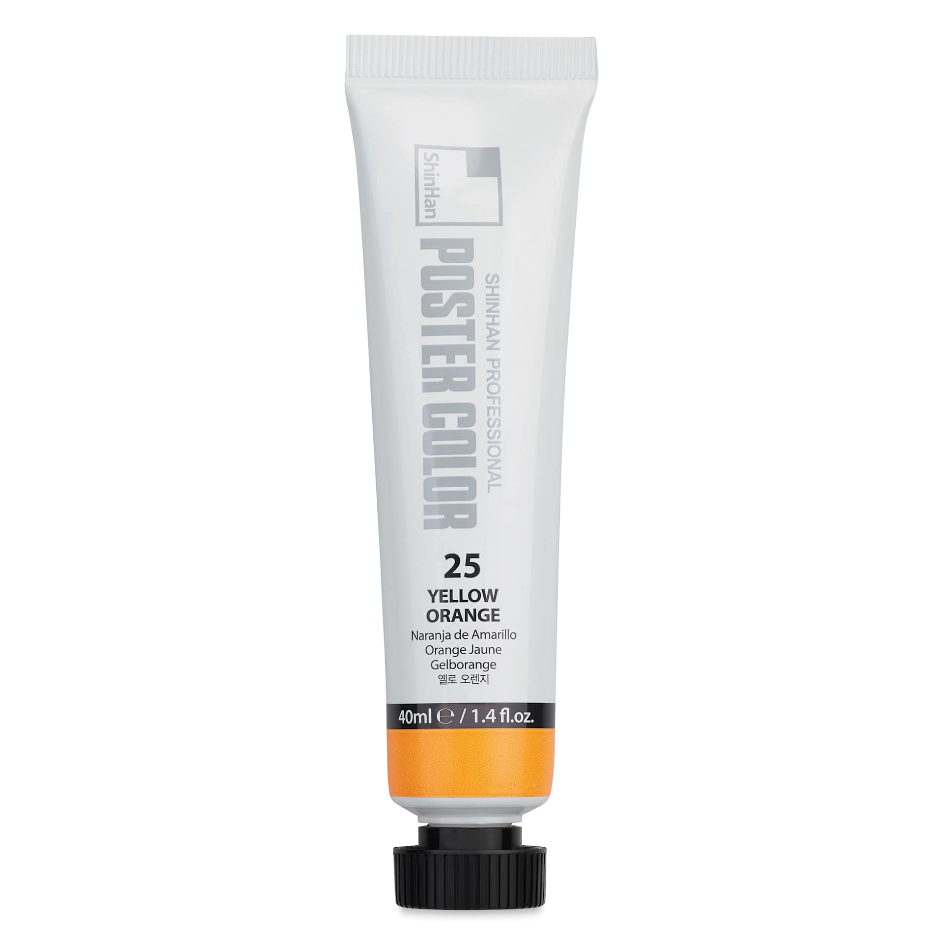 ShinHan Professional Poster Color Paint - Yellow Orange, 40 ml tube