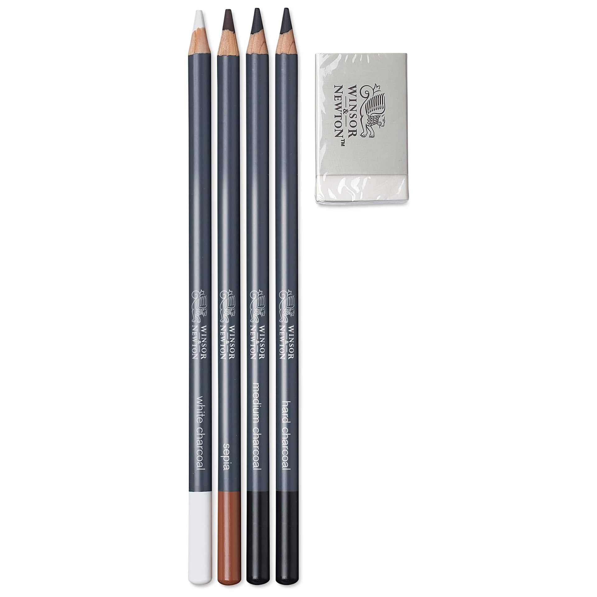 Winsor & Newton Studio Collection Sketching Pencils - Set of 5 with Eraser, out of the packaging Winsor & Newton Studio Collection Sketching Pencils - Set of 5 with Eraser, out of the packaging