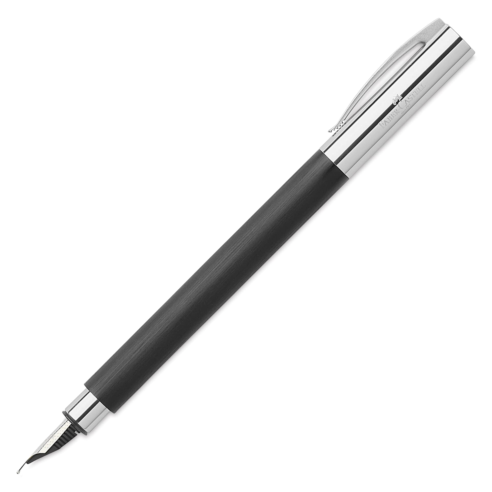 Faber-Castell Ambition Fountain Pen - Black Resin, Fine Nib