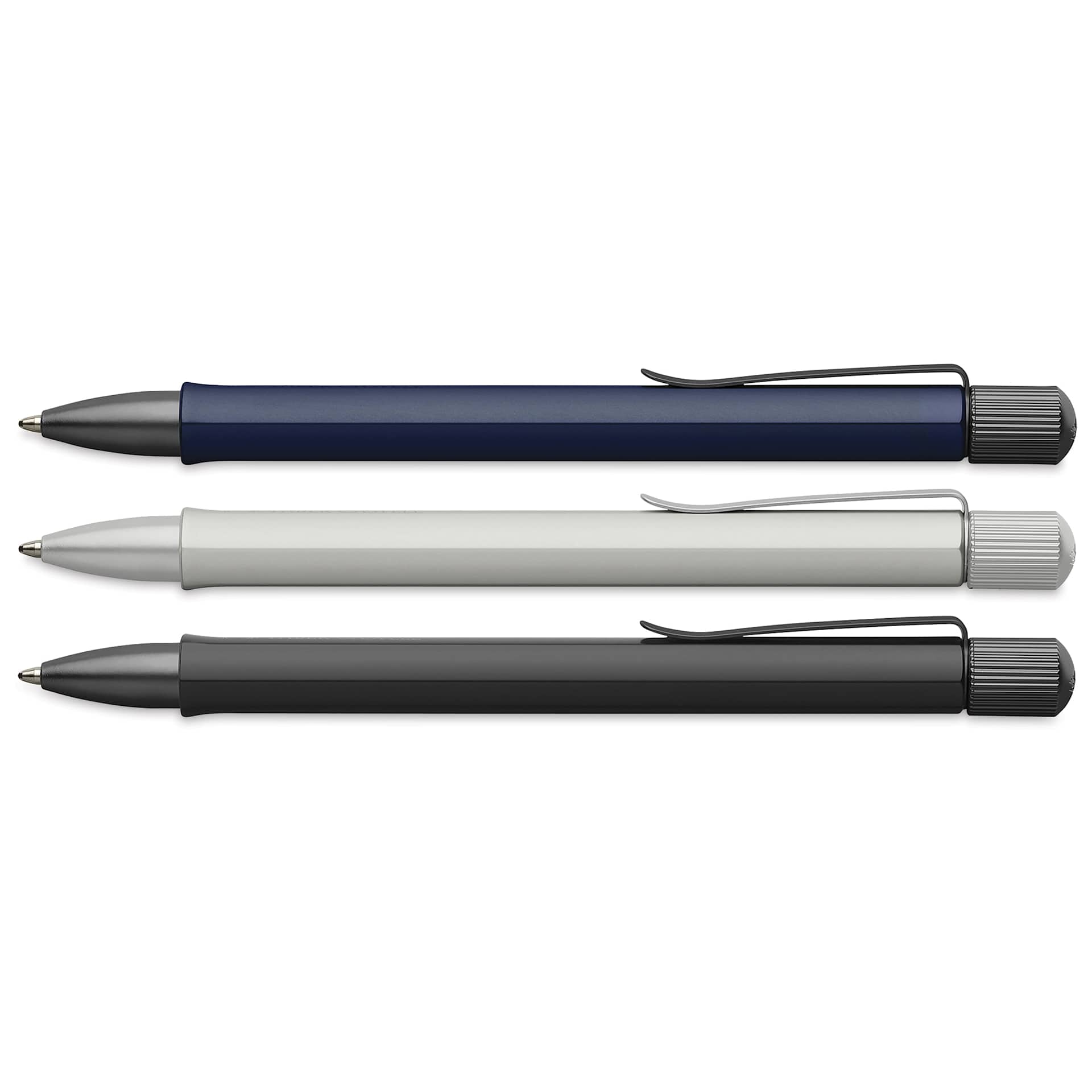 Faber-Castell Hexo Ballpoint Pens laid out