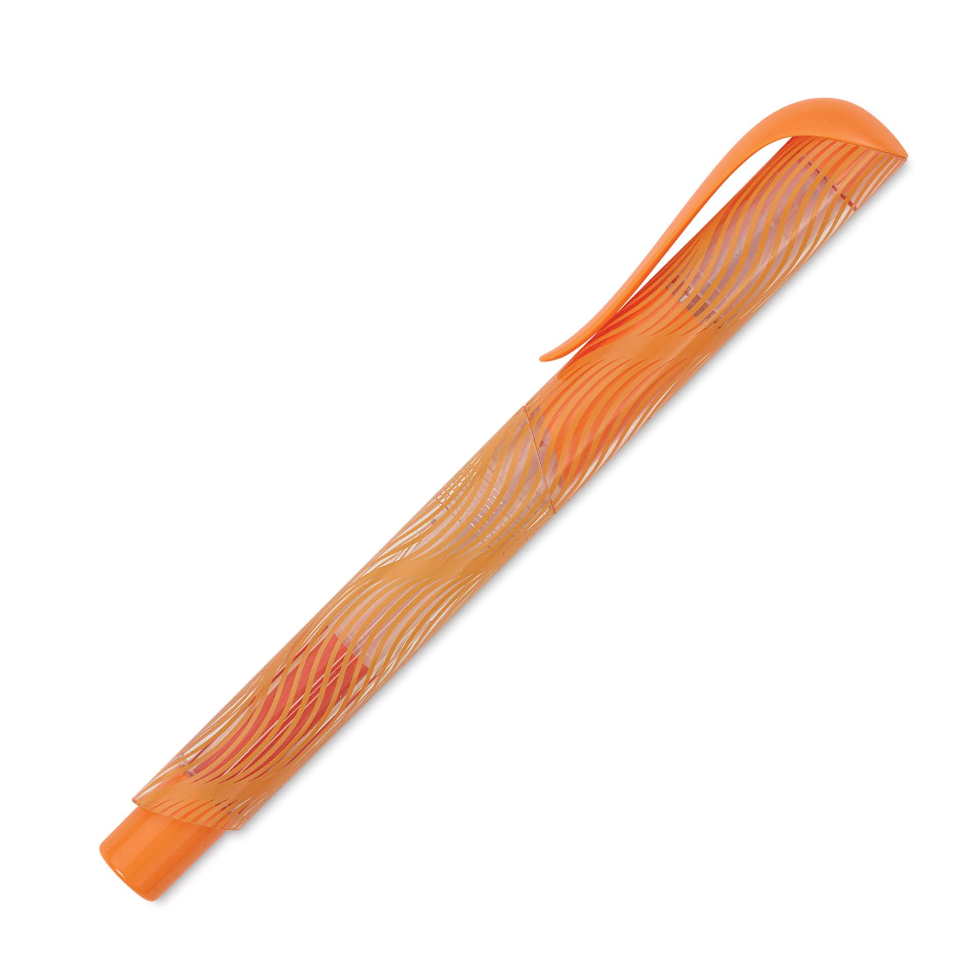 Manuscript Clarity Fountain Pen - Iridium Nib, Creative Orange, cap on