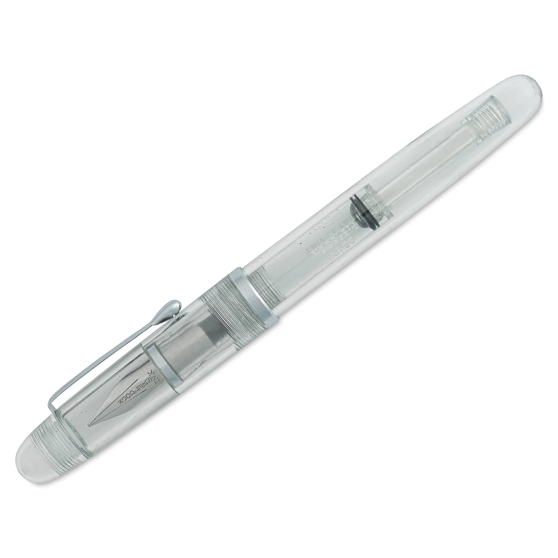 Noodler's Triple Tail Flex Fountain Pen - Clear, cap on