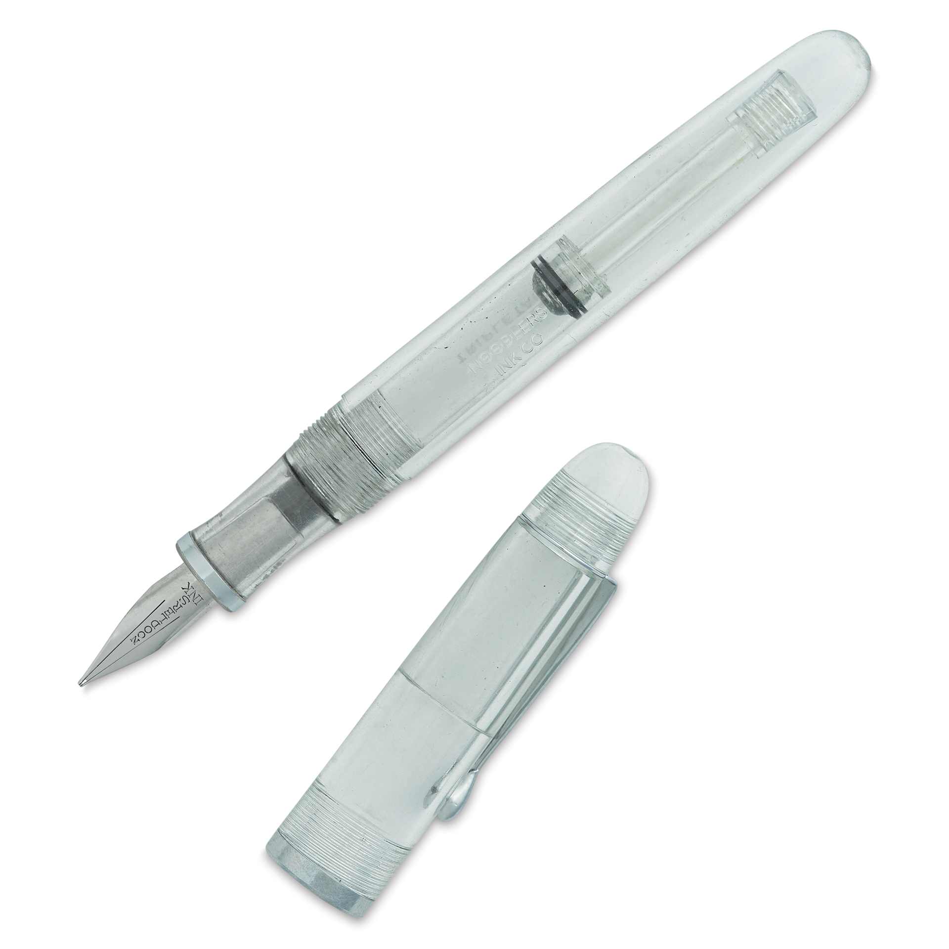 Noodler's Triple Tail Flex Fountain Pen - Clear, pen and cap