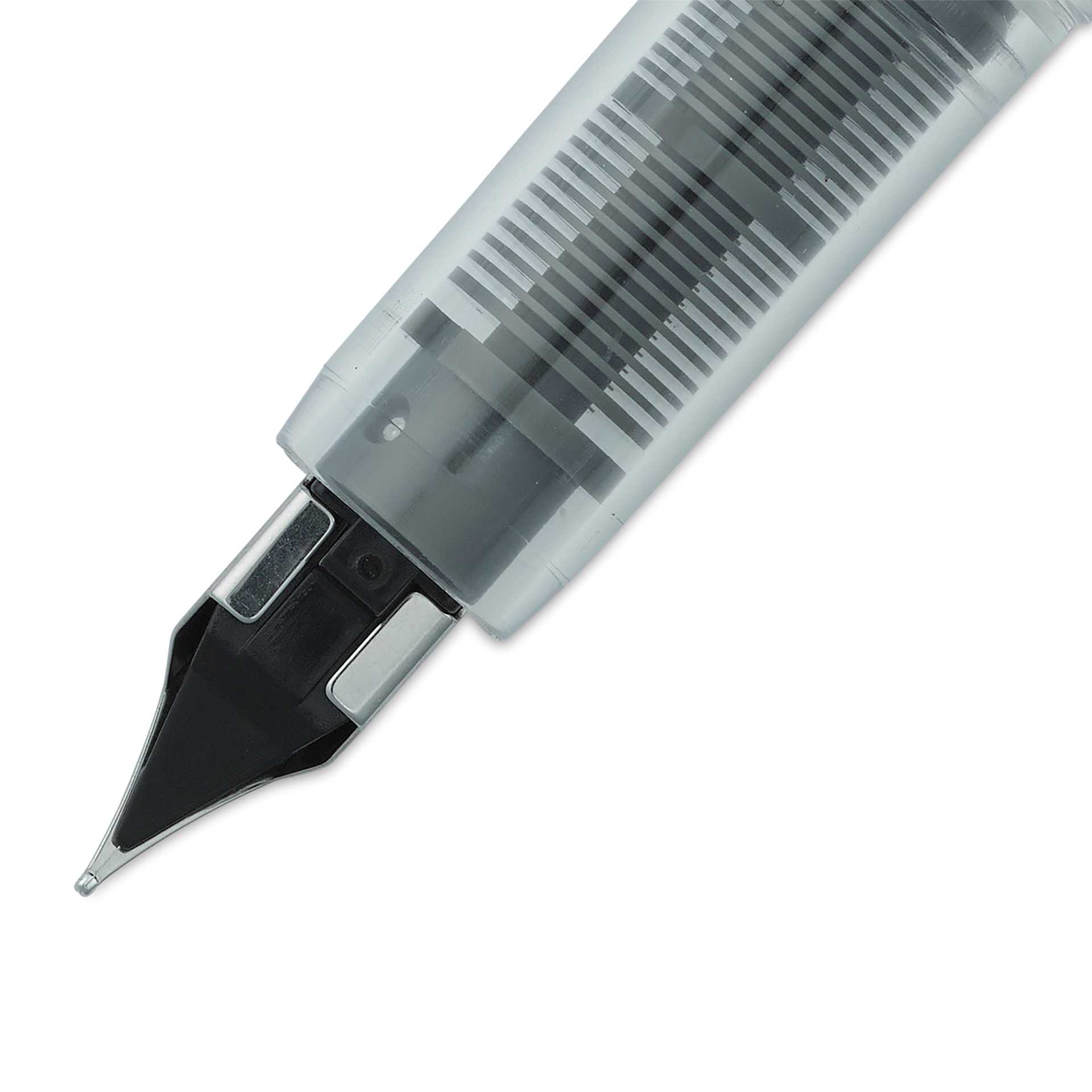 Platinum Preppy Fountain Pen - Crystal, Fine, close-up of back of nib