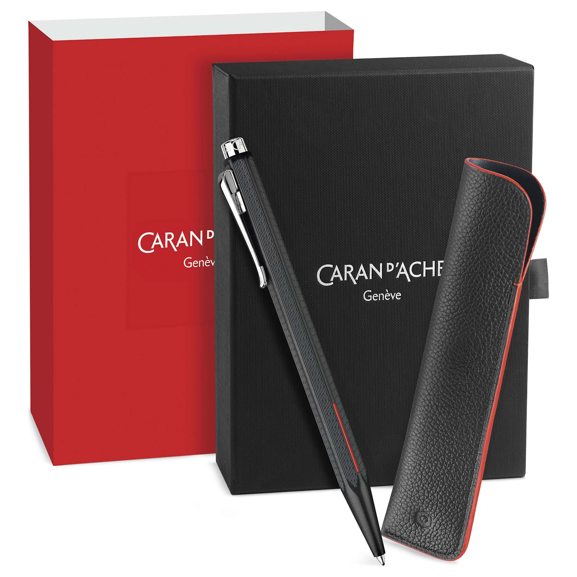 Caran d'Ache Ecridor Racing Ballpoint Pen, packaging with package sleeve